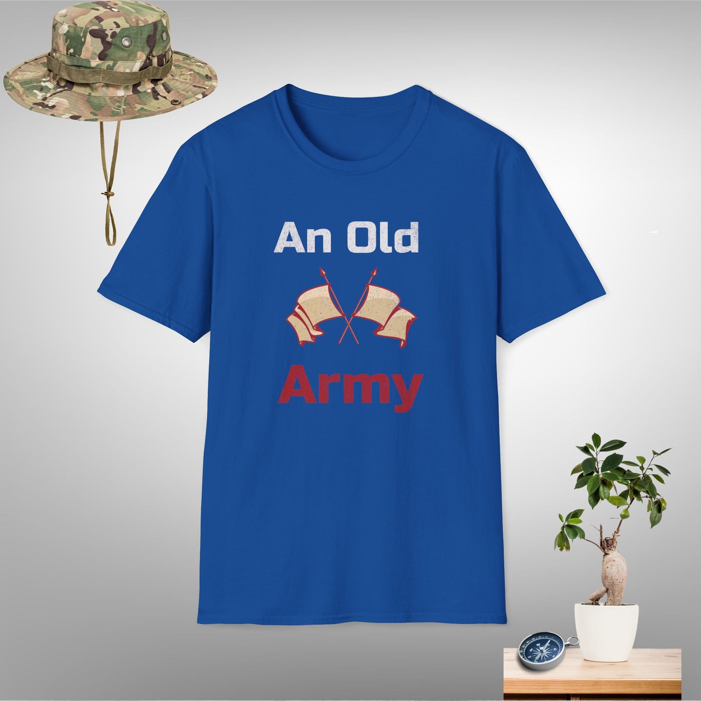 Vintage-Inspired 'An Old Army' Unisex Softstyle T-Shirt