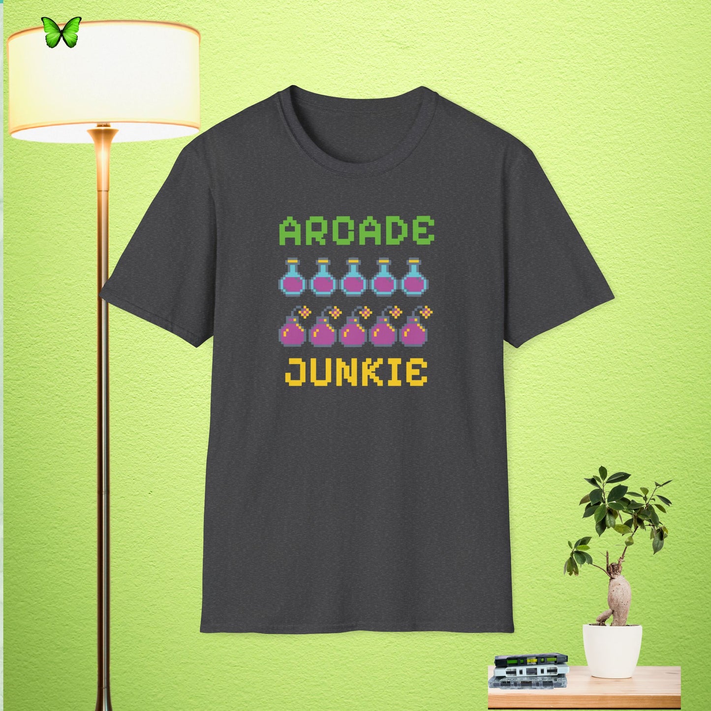 Retro Arcade Junkie Unisex Softstyle T-Shirt