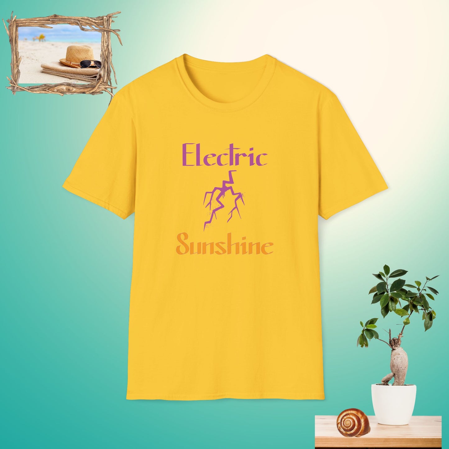 Electric Sunshine Unisex Softstyle T-Shirt