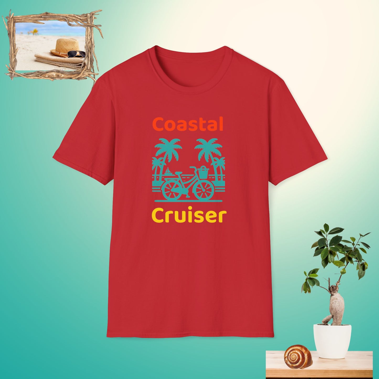 Coastal Cruiser Unisex Softstyle T-Shirt - Perfect for Beach Lovers