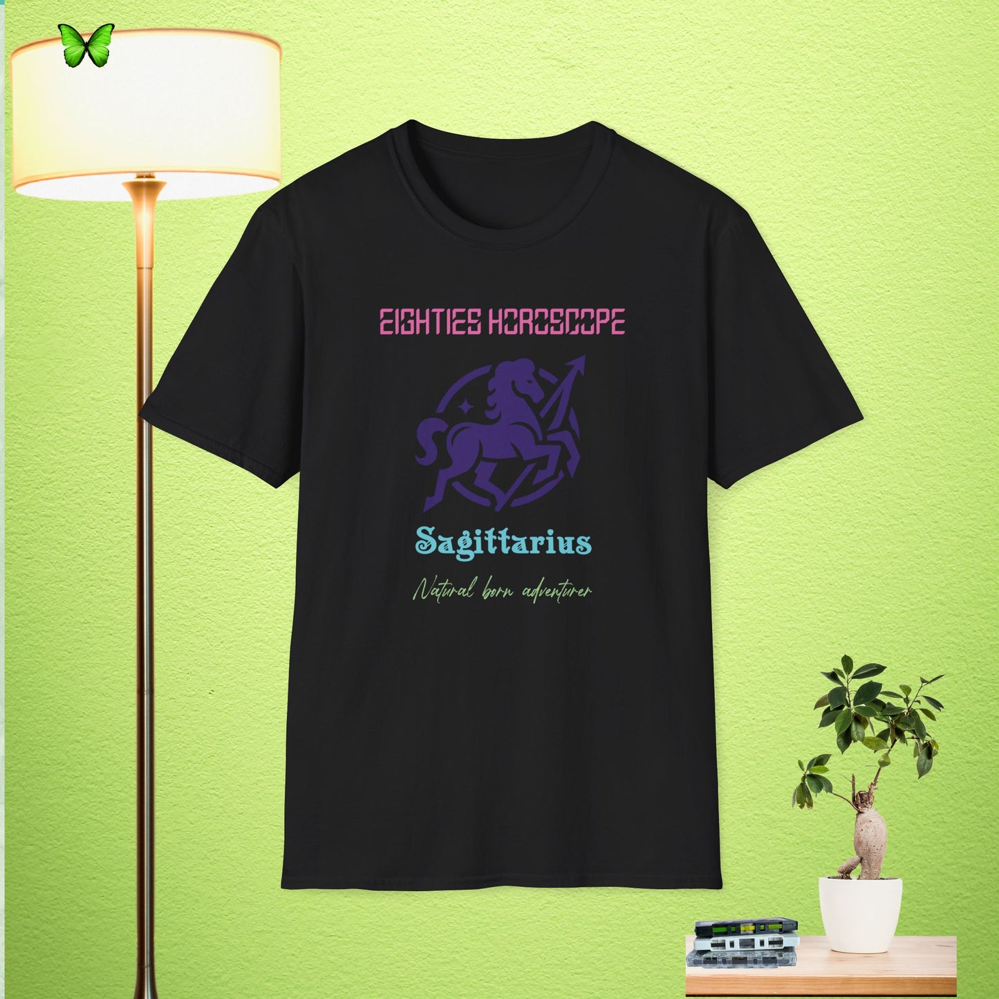 80s Sagittarius Horoscope Unisex Softstyle T-Shirt