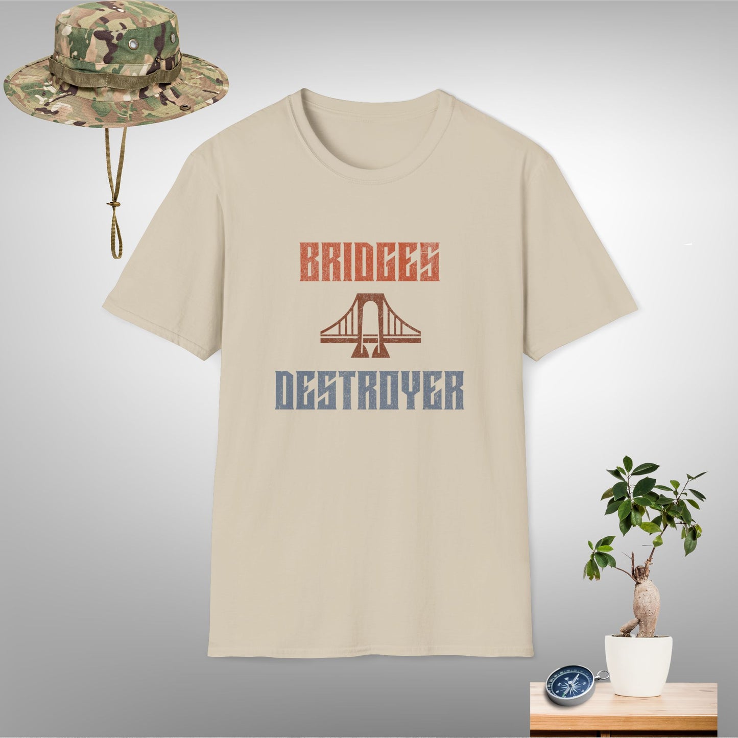 Bridges Destroyer Unisex Softstyle T-Shirt