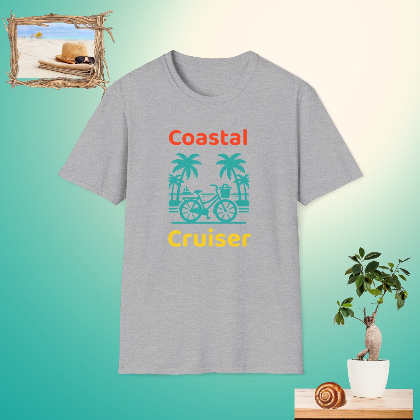 Coastal Cruiser Unisex Softstyle T-Shirt - Perfect for Beach Lovers