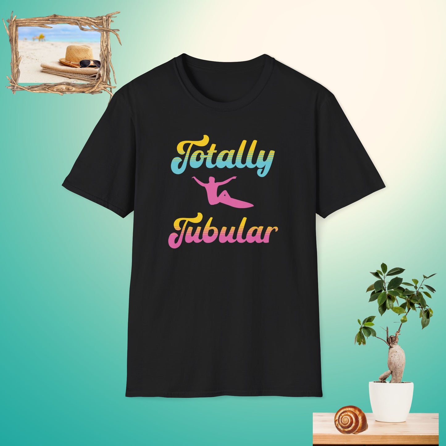 Retro Totally Tubular Unisex Softstyle T-Shirt