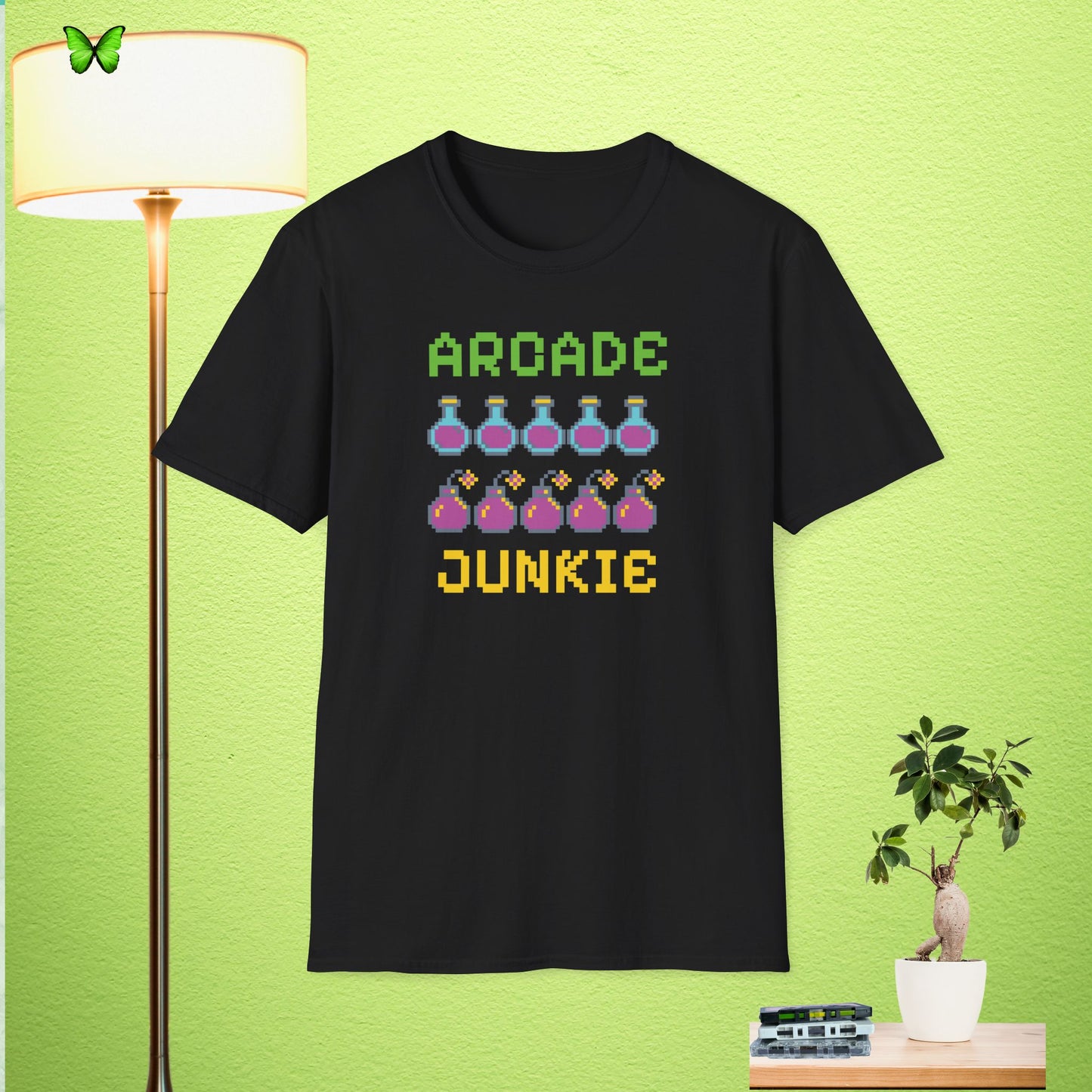 Retro Arcade Junkie Unisex Softstyle T-Shirt