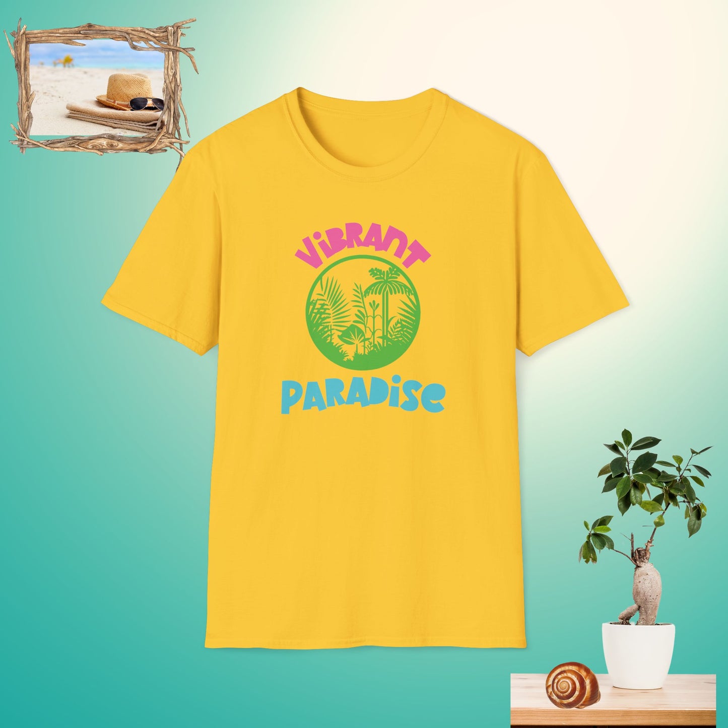 Vibrant Paradise Unisex Softstyle T-Shirt