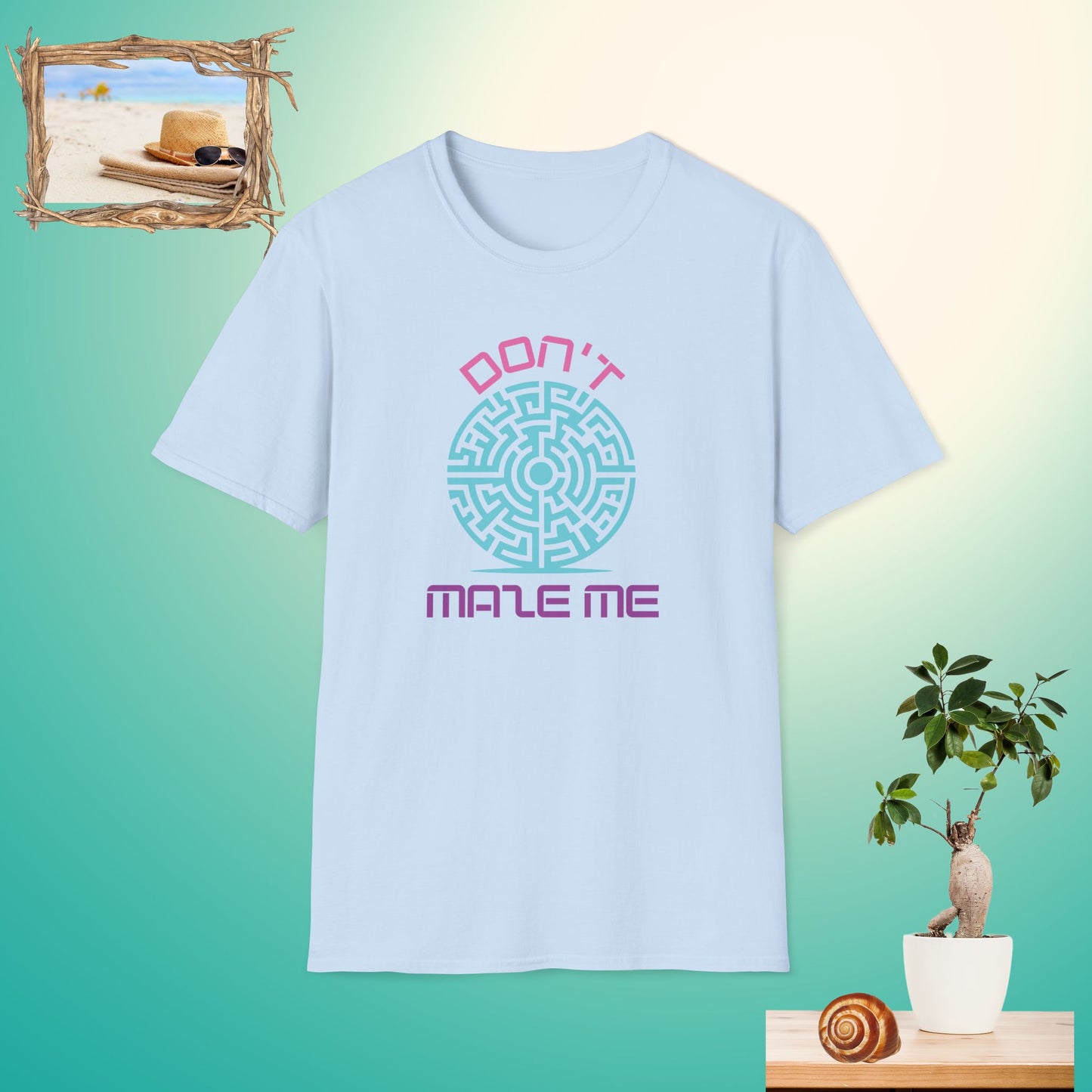 Don't Maze Me Unisex Softstyle T-Shirt - Fun Graphic Tee for Puzzle Lovers