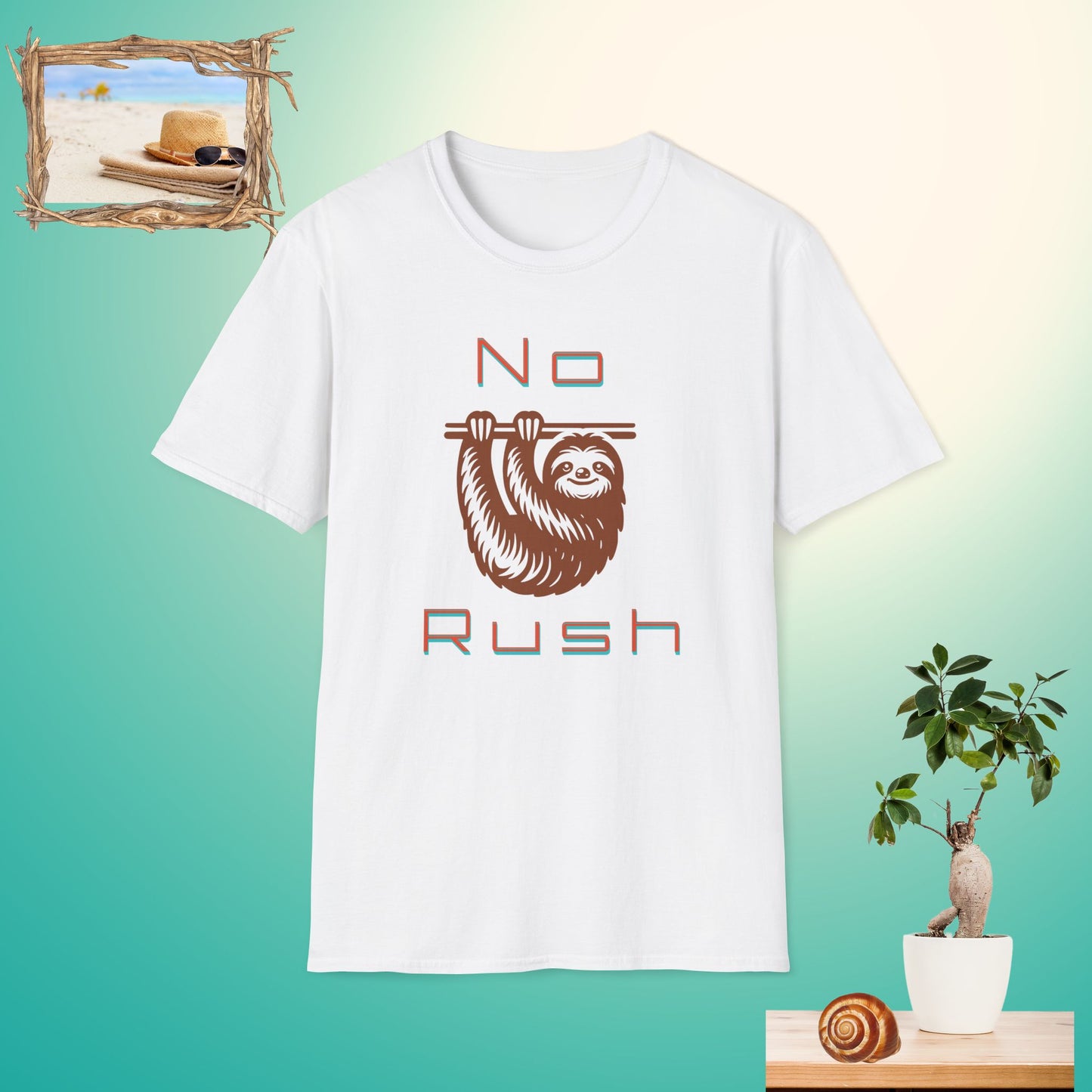 Funny No Rush Sloth Light T-Shirt