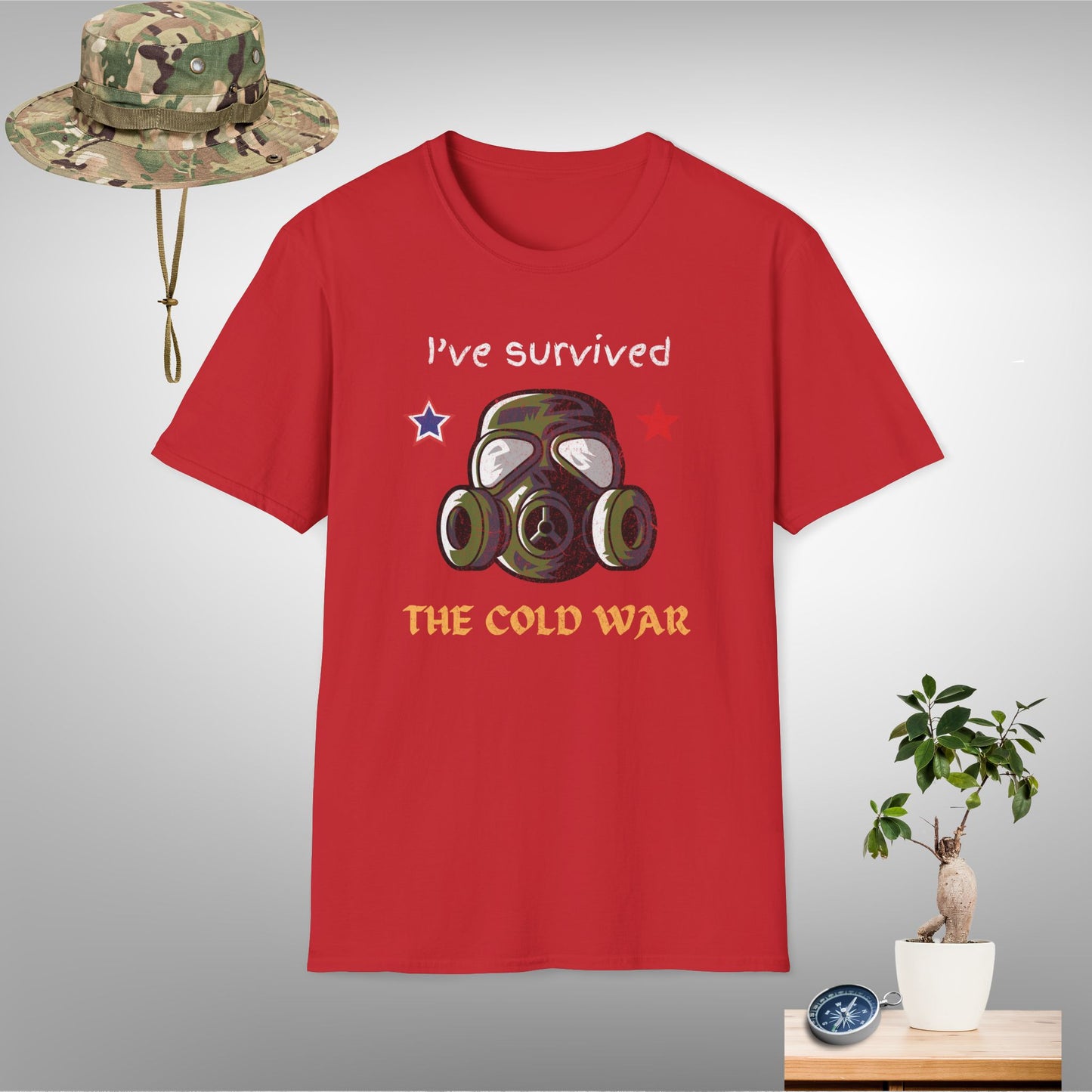 Retro Cold War Survivor Unisex Softstyle T-Shirt