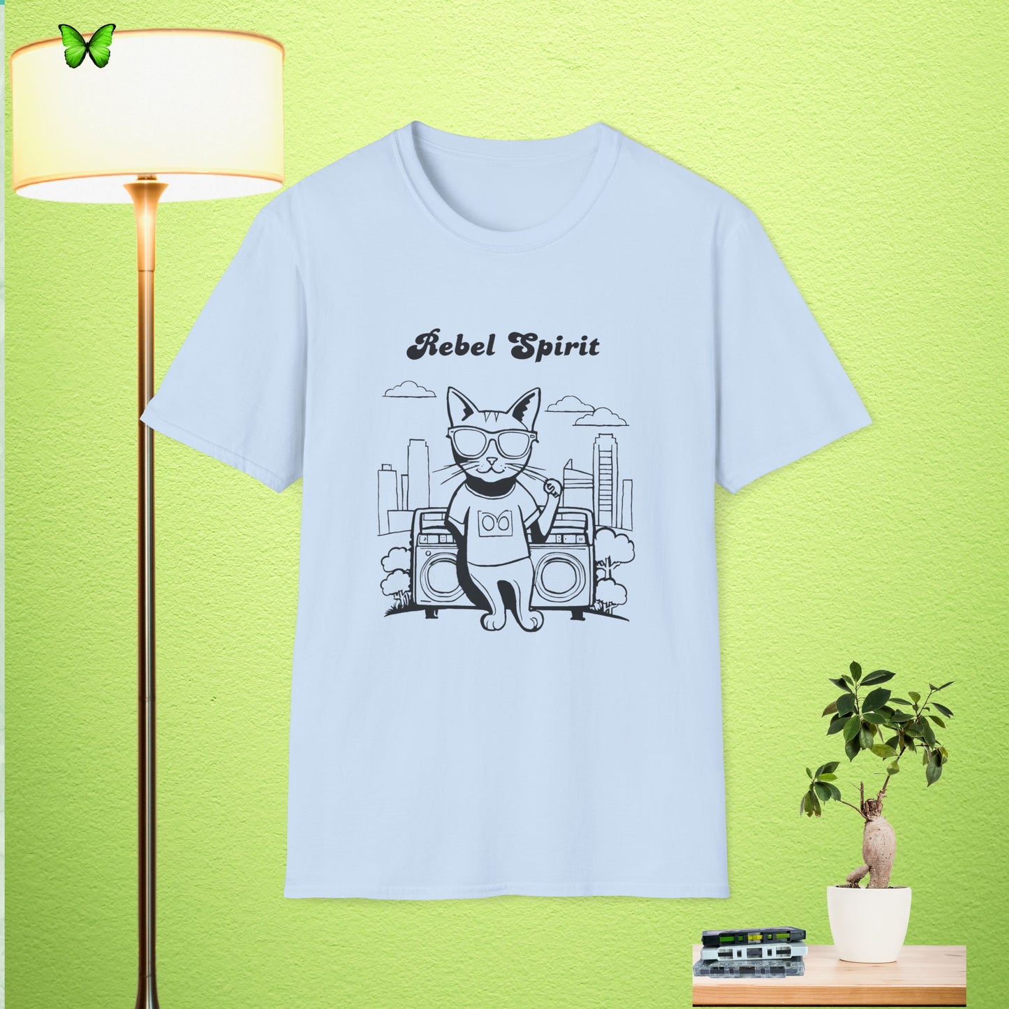 Rebel Spirit Cat T-Shirt