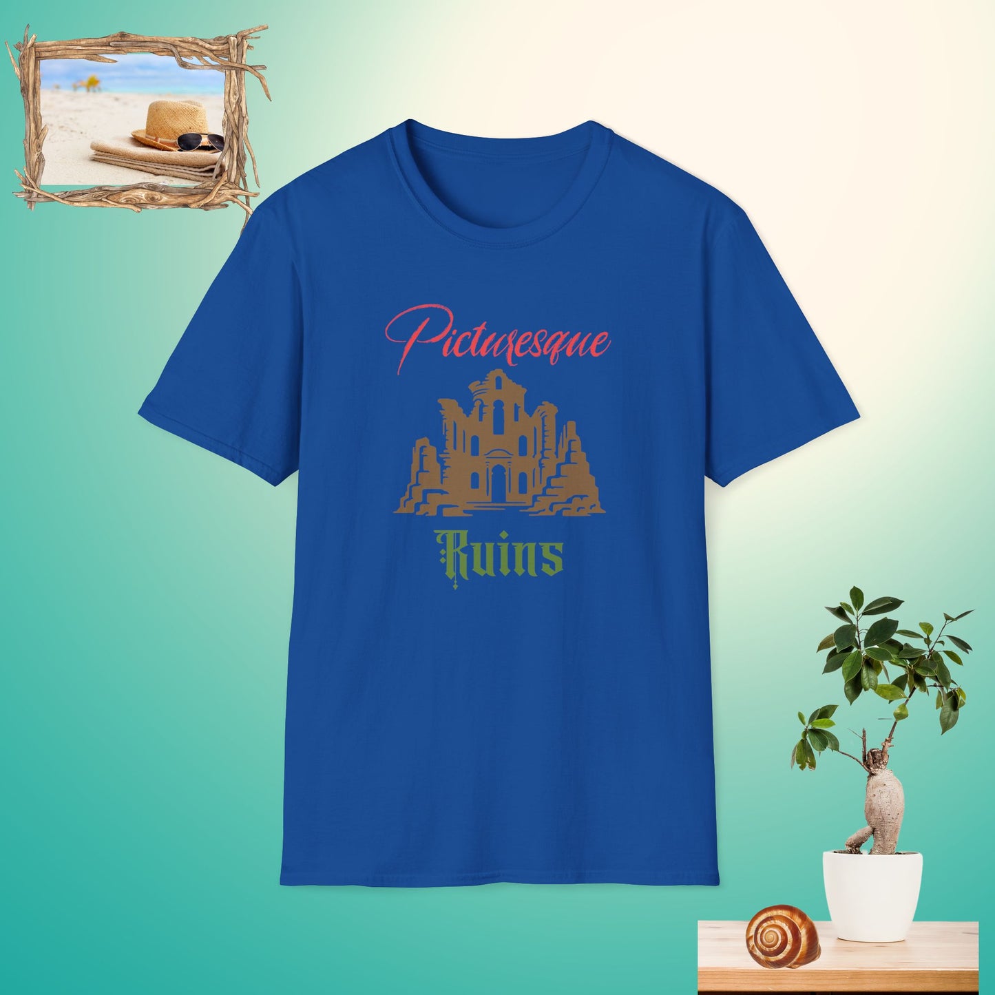 Picturesque Ruins Unisex Softstyle T-Shirt