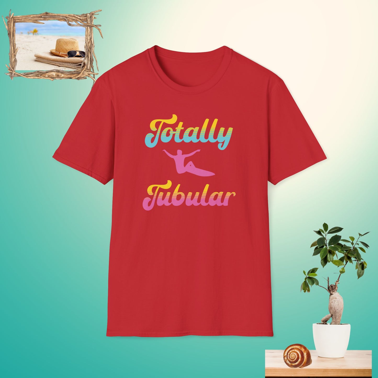 Retro Totally Tubular Unisex Softstyle T-Shirt