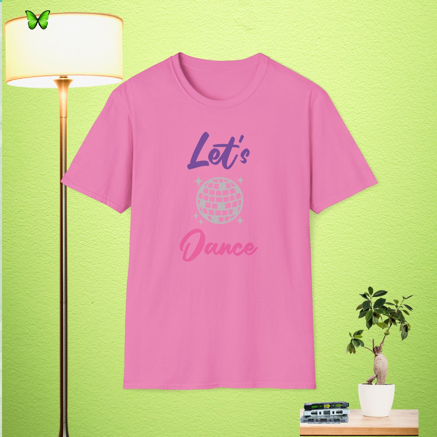 Retro Disco 'Let's Dance' Unisex Softstyle T-Shirt