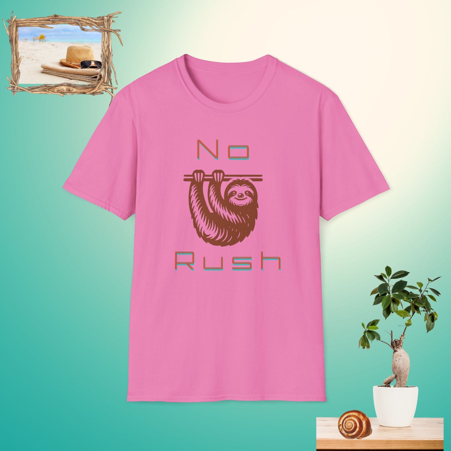 Funny No Rush Sloth Light T-Shirt