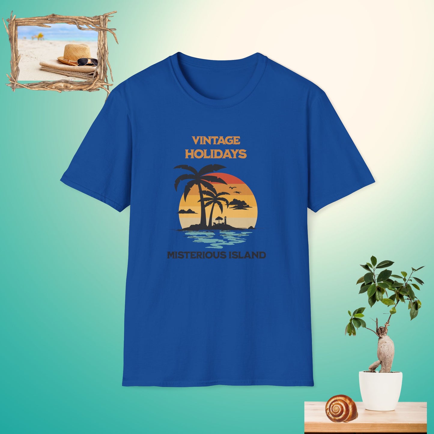 Vintage Holidays Mysterious Island Unisex Softstyle T-Shirt