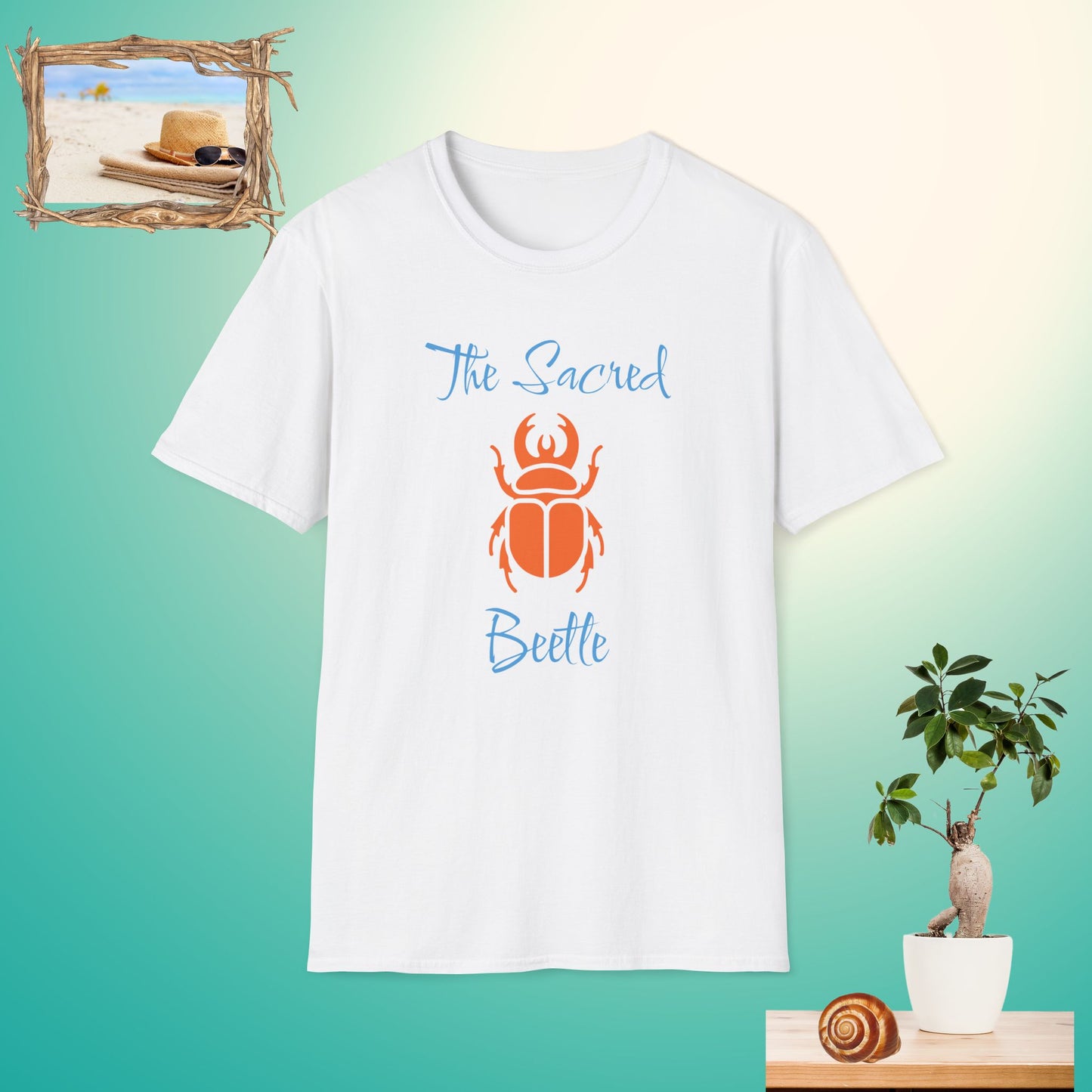 The Sacred Beetle Unisex Softstyle T-Shirt