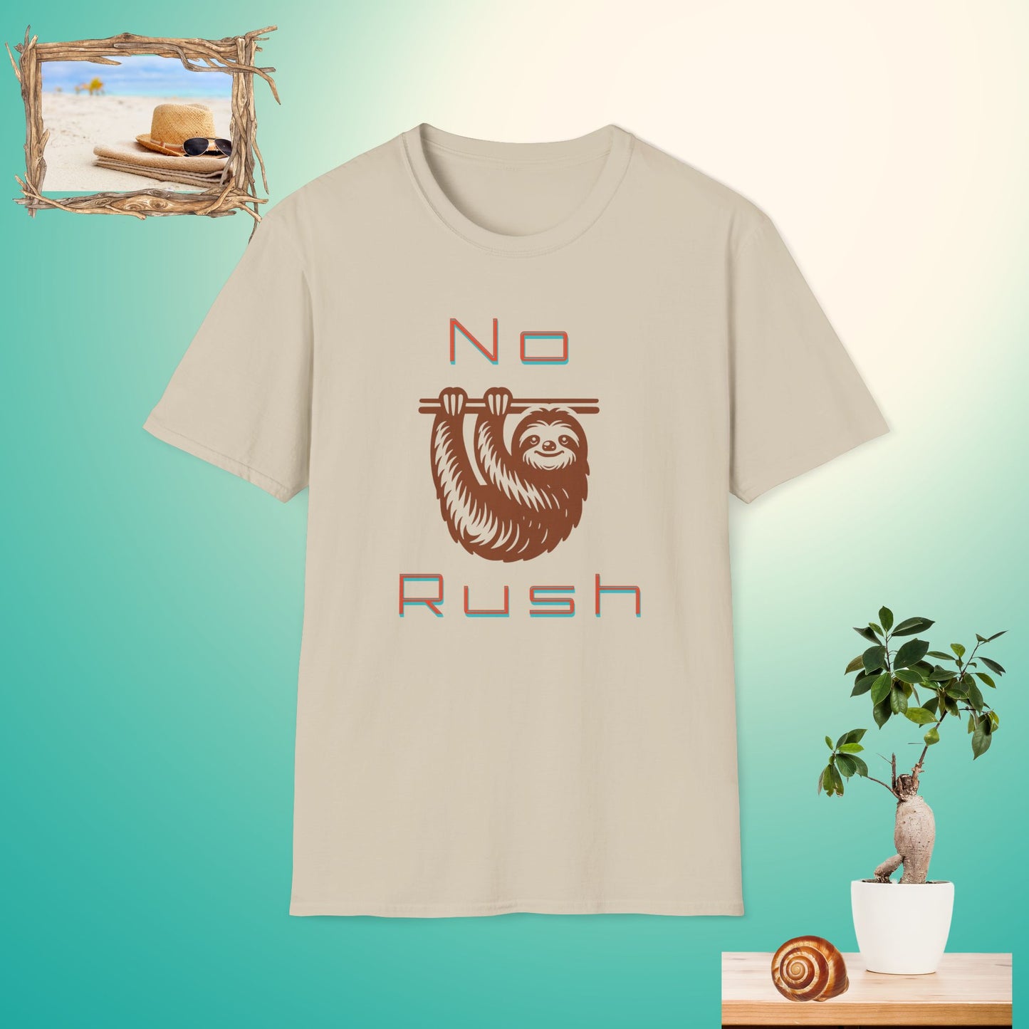 Funny No Rush Sloth Light T-Shirt