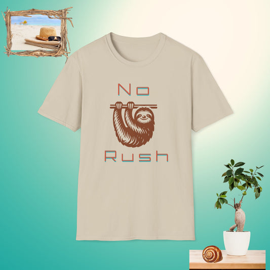 Funny No Rush Sloth Light T-Shirt