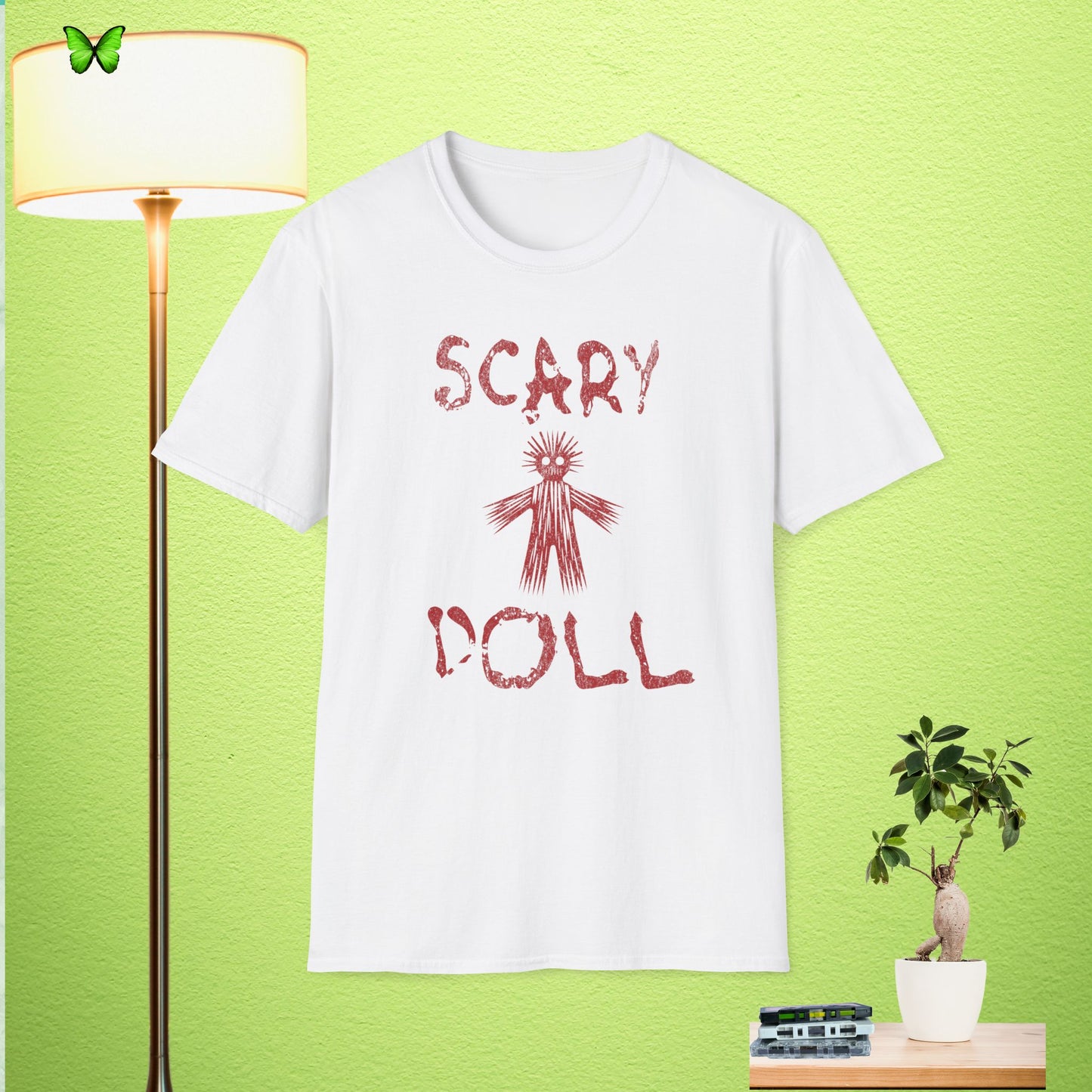 Scary Doll Unisex Softstyle T-Shirt