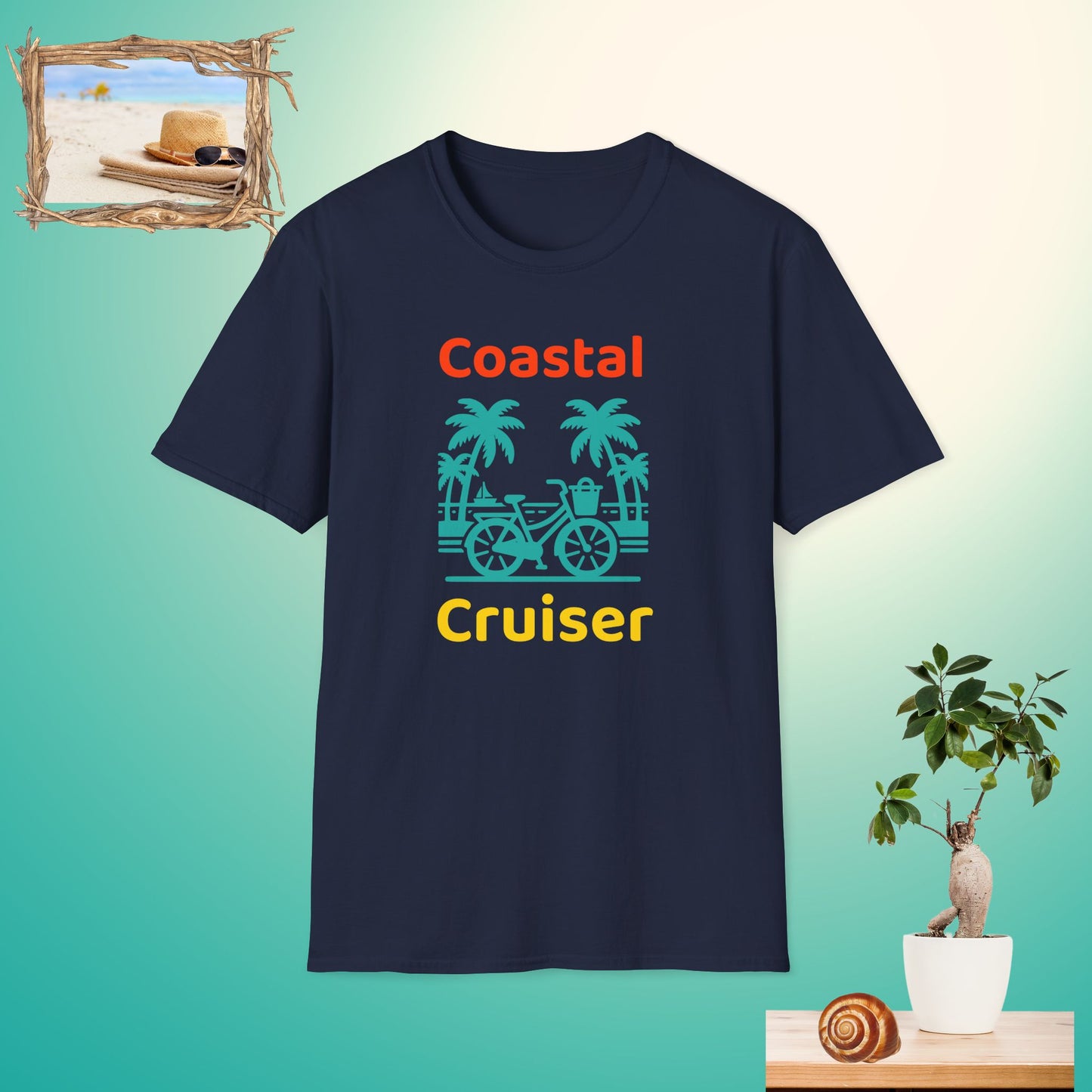 Coastal Cruiser Unisex Softstyle T-Shirt - Perfect for Beach Lovers