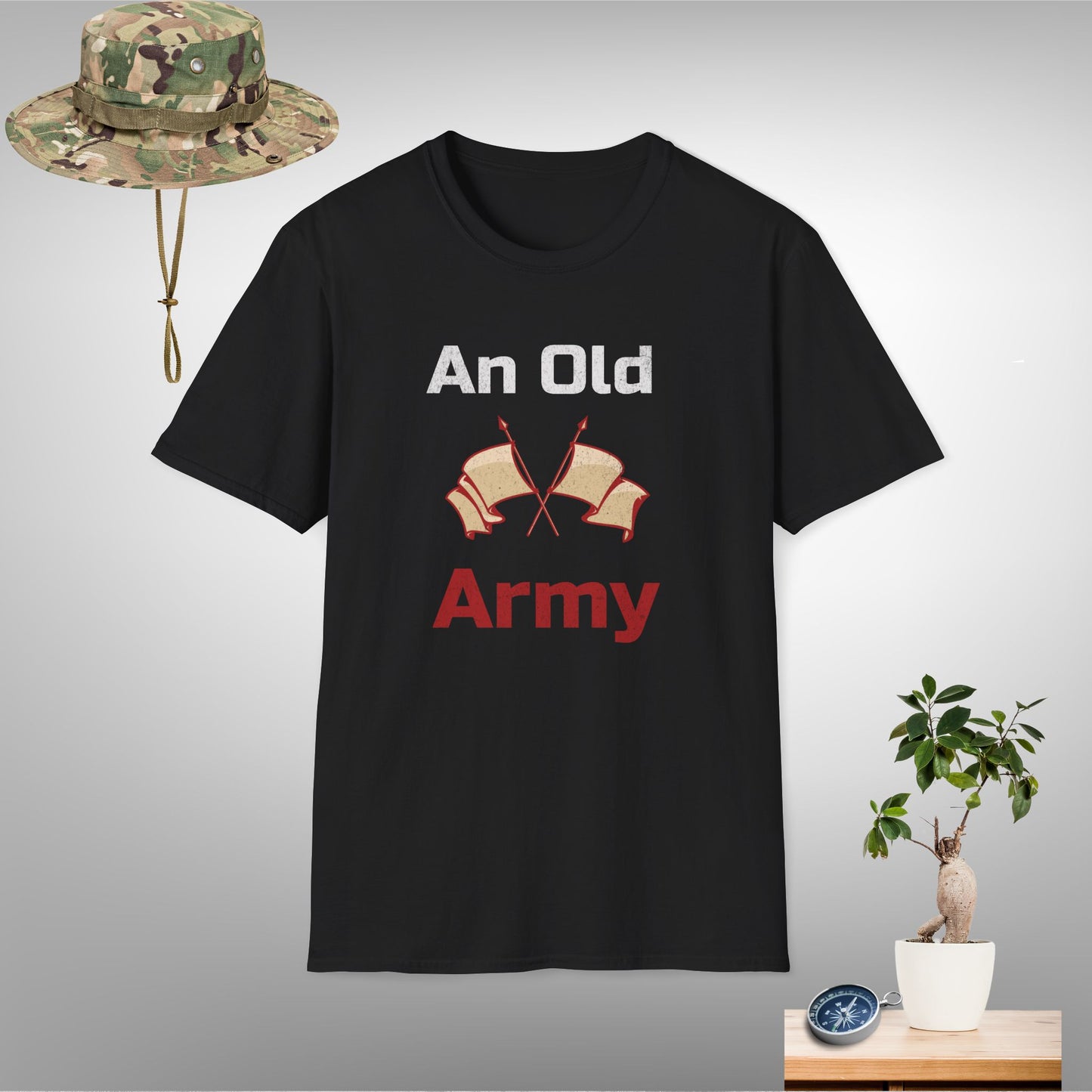 Vintage-Inspired 'An Old Army' Unisex Softstyle T-Shirt