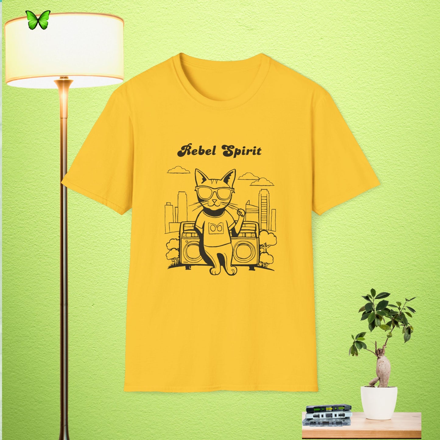 Rebel Spirit Cat T-Shirt