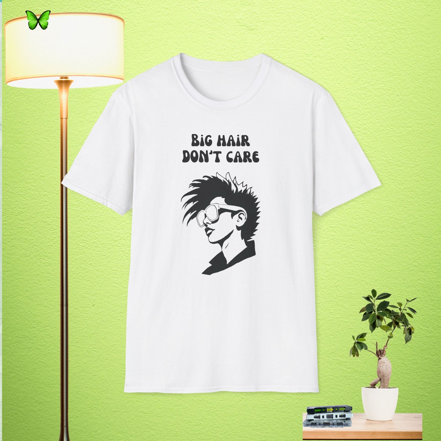 Big Hair Don't Care Unisex Softstyle T-Shirt