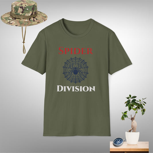 Spider Division Unisex Softstyle T-Shirt - Casual Graphic Tee for Outdoor Enthusiasts