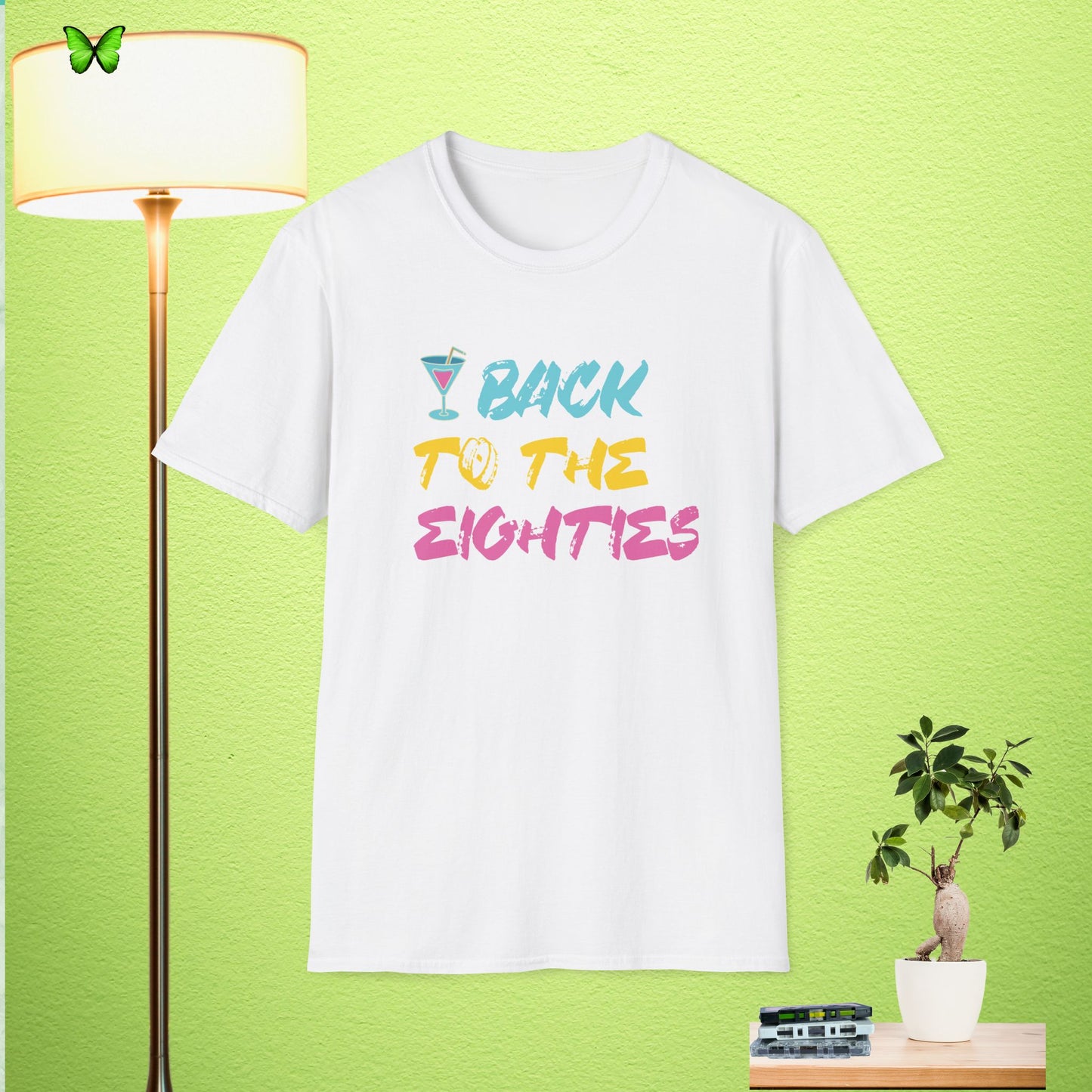 Retro 'Back to the Eighties' Unisex Softstyle T-Shirt