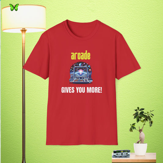 "Gives You More!" Arcade Gamer T-Shirt