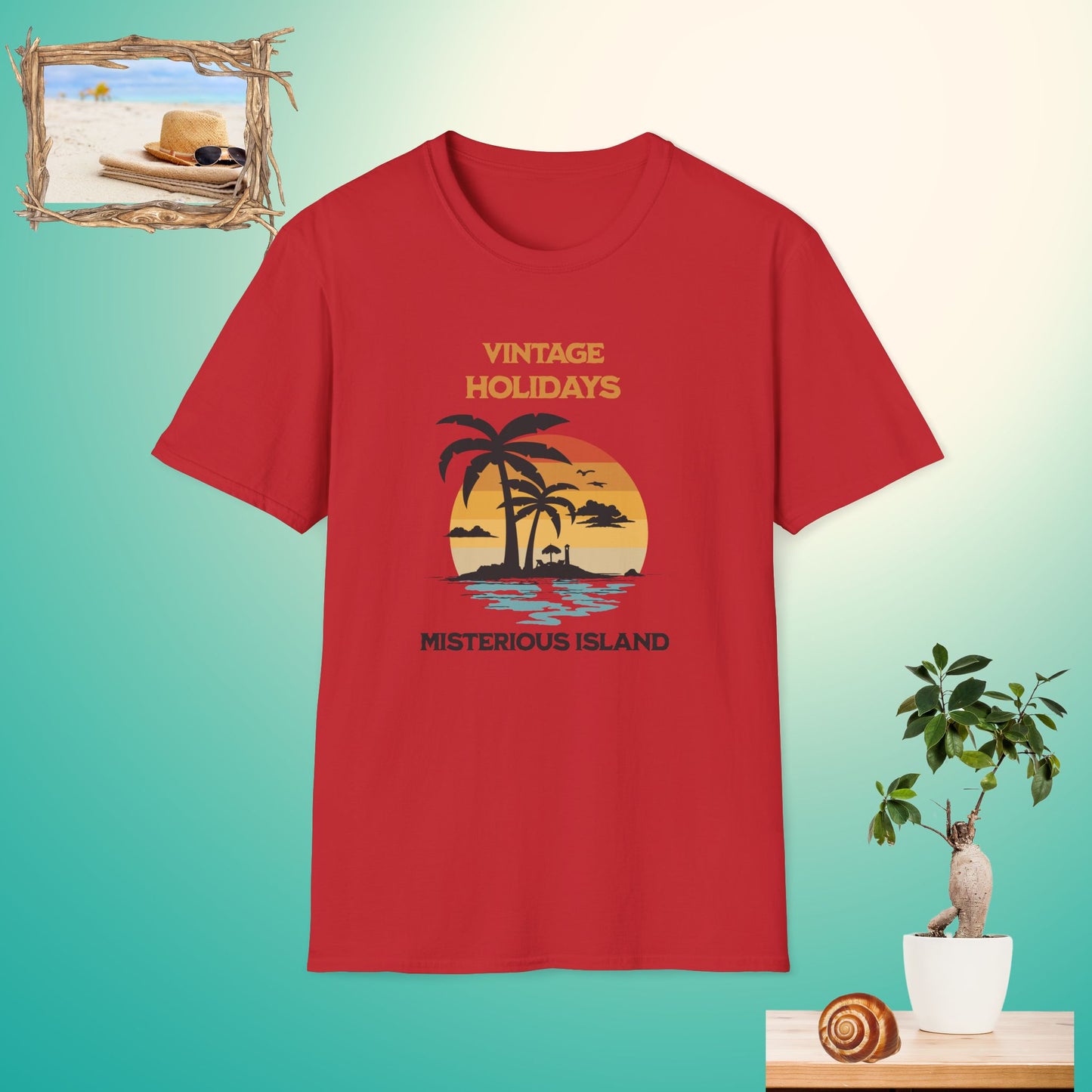 Vintage Holidays Mysterious Island Unisex Softstyle T-Shirt