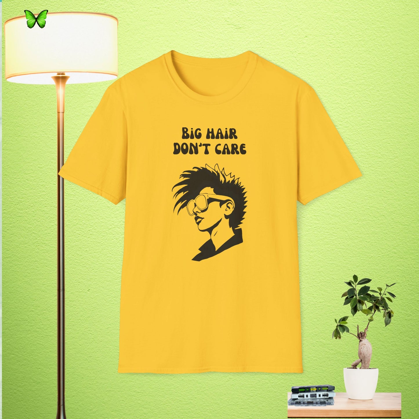 Big Hair Don't Care Unisex Softstyle T-Shirt