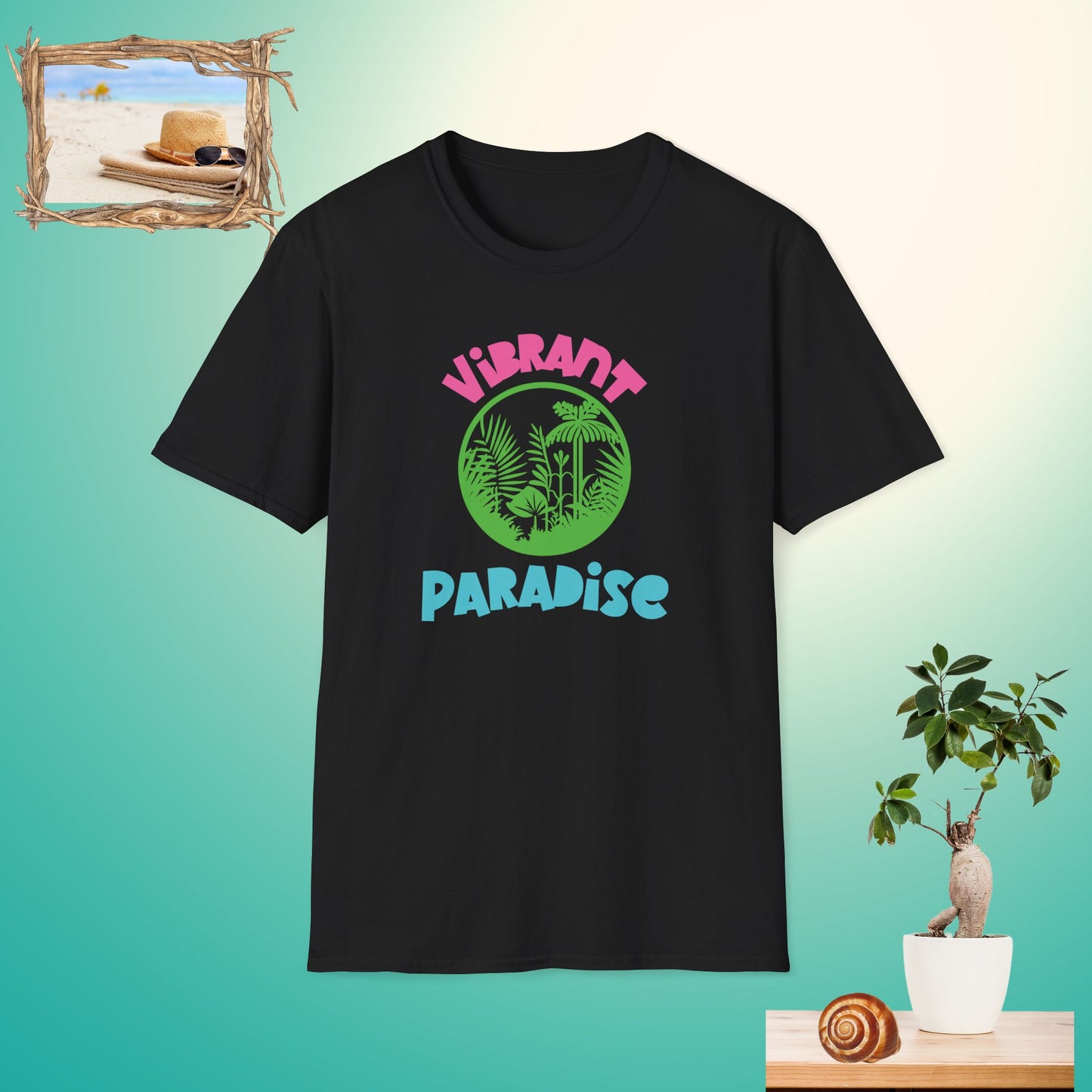 Vibrant Paradise Unisex Softstyle T-Shirt