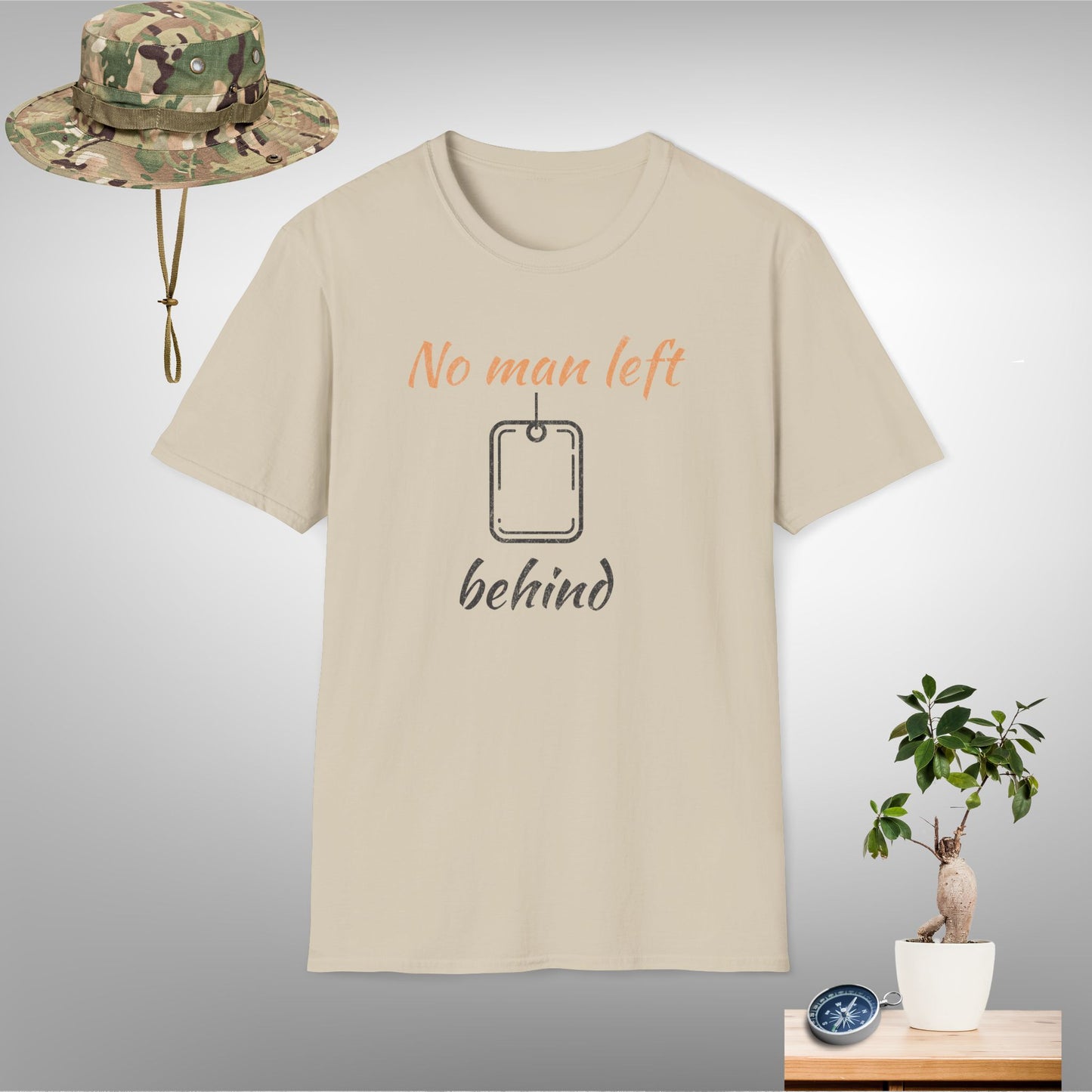 'No Man Left Behind' Unisex Softstyle T-Shirt