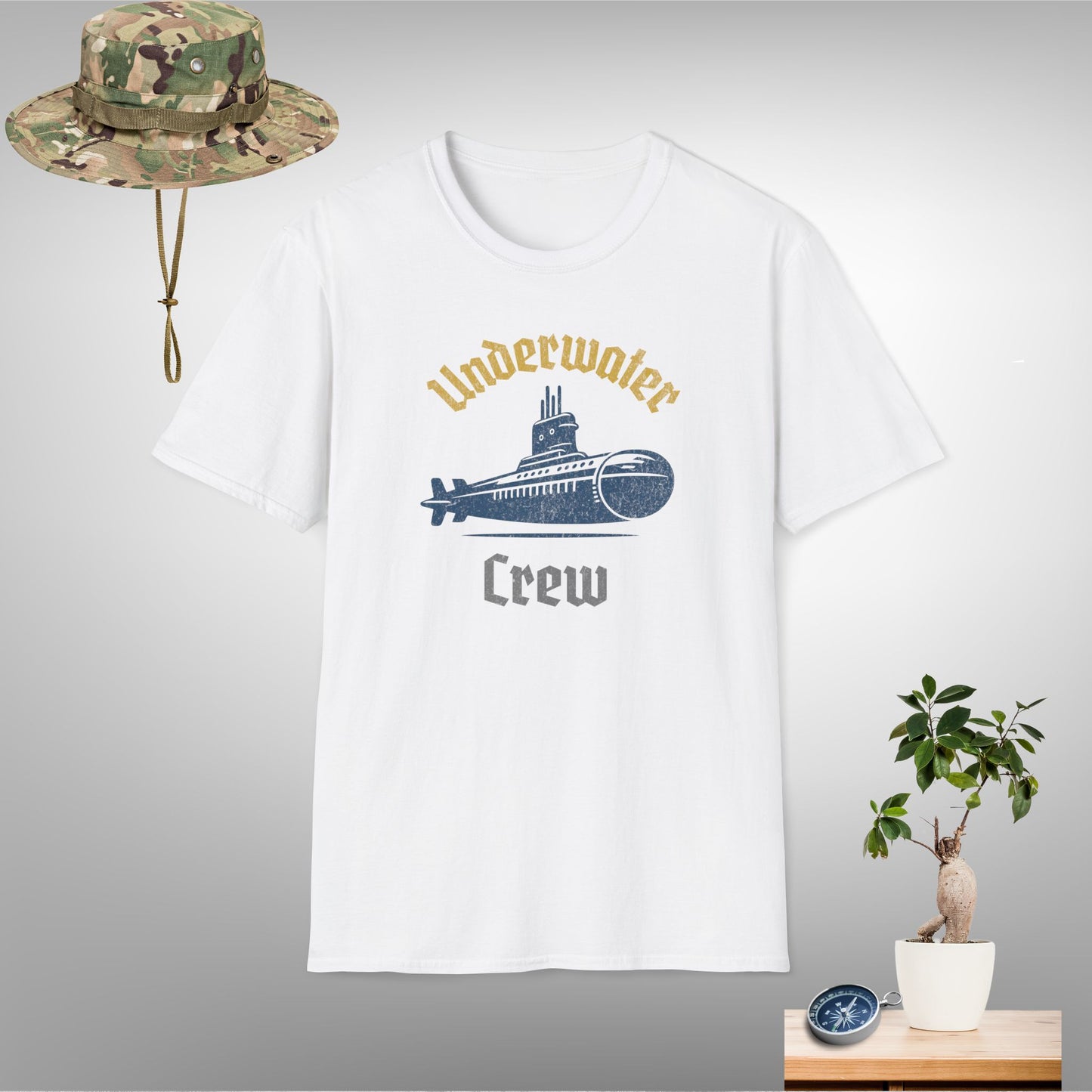 Underwater Crew Unisex Softstyle T-Shirt - Adventure & Exploration Theme