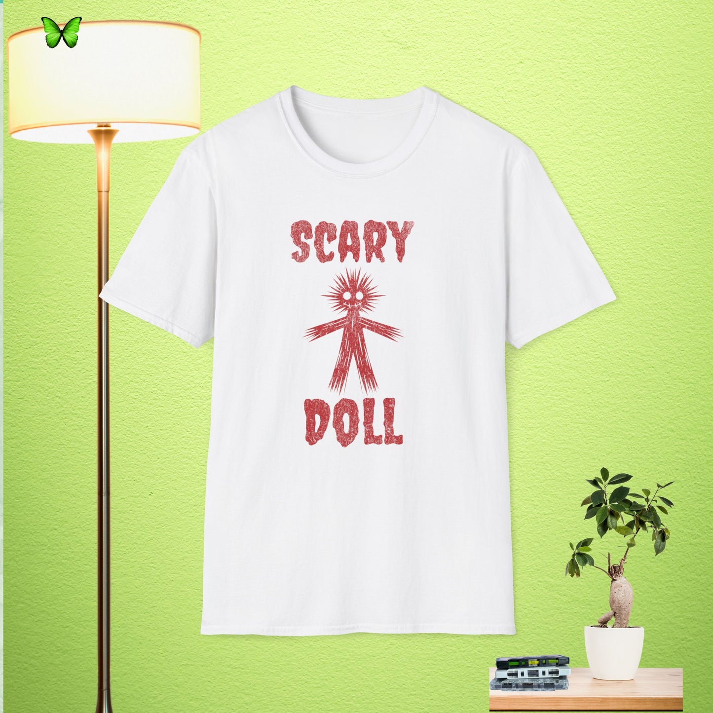 Unisex Softstyle T-Shirt - Scary Straw Doll