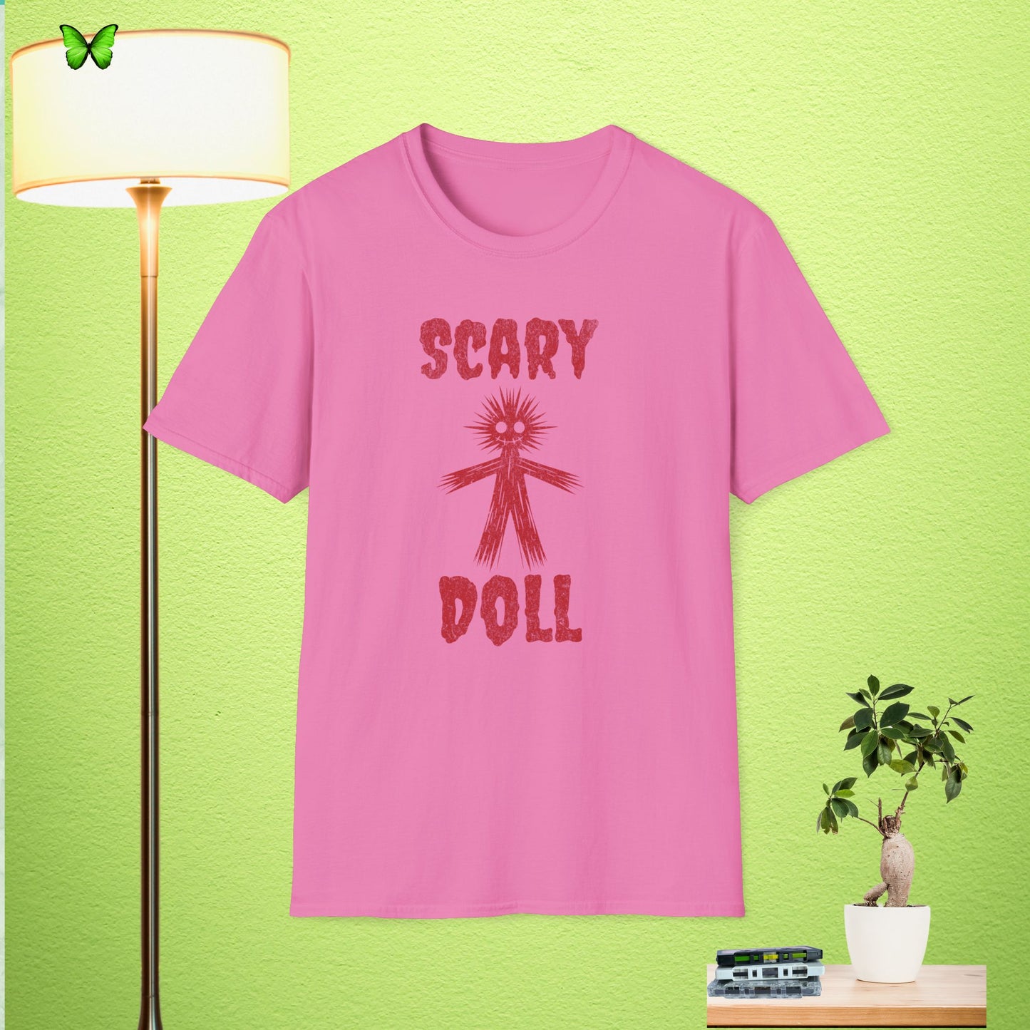 Unisex Softstyle T-Shirt - Scary Straw Doll