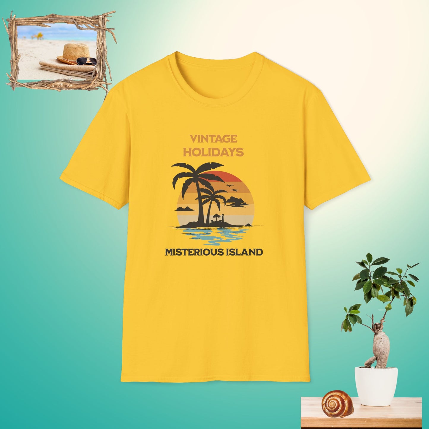 Vintage Holidays Mysterious Island Unisex Softstyle T-Shirt