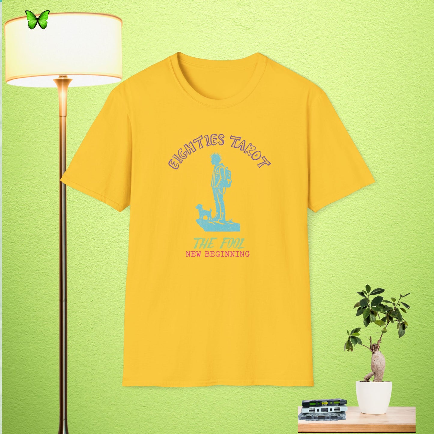 Retro Eighties Tarot T-Shirt - The Fool - New Beginning