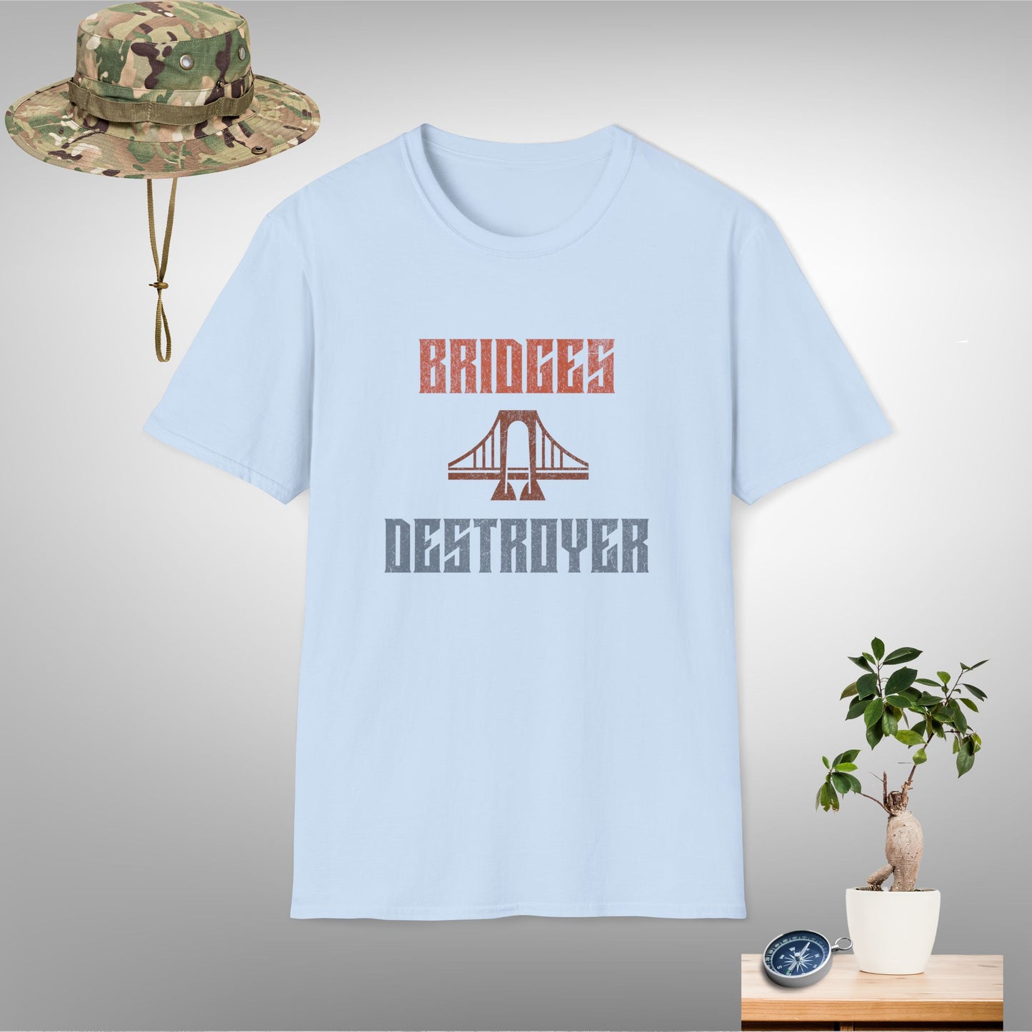 Bridges Destroyer Unisex Softstyle T-Shirt