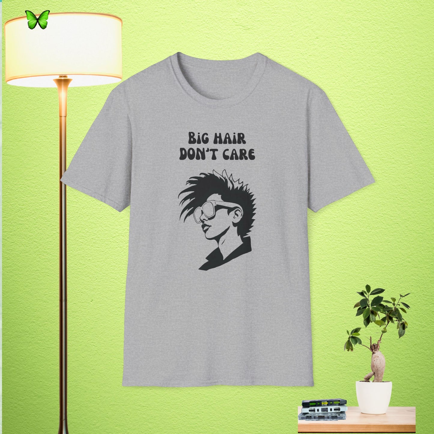 Big Hair Don't Care Unisex Softstyle T-Shirt