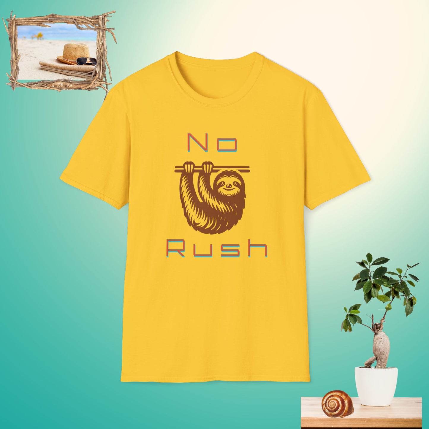 Funny No Rush Sloth Light T-Shirt