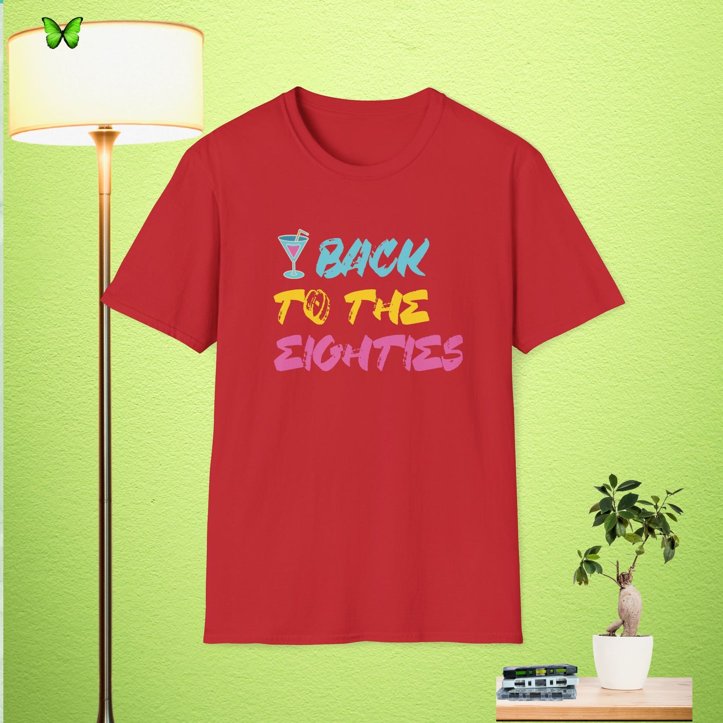 Retro 'Back to the Eighties' Unisex Softstyle T-Shirt