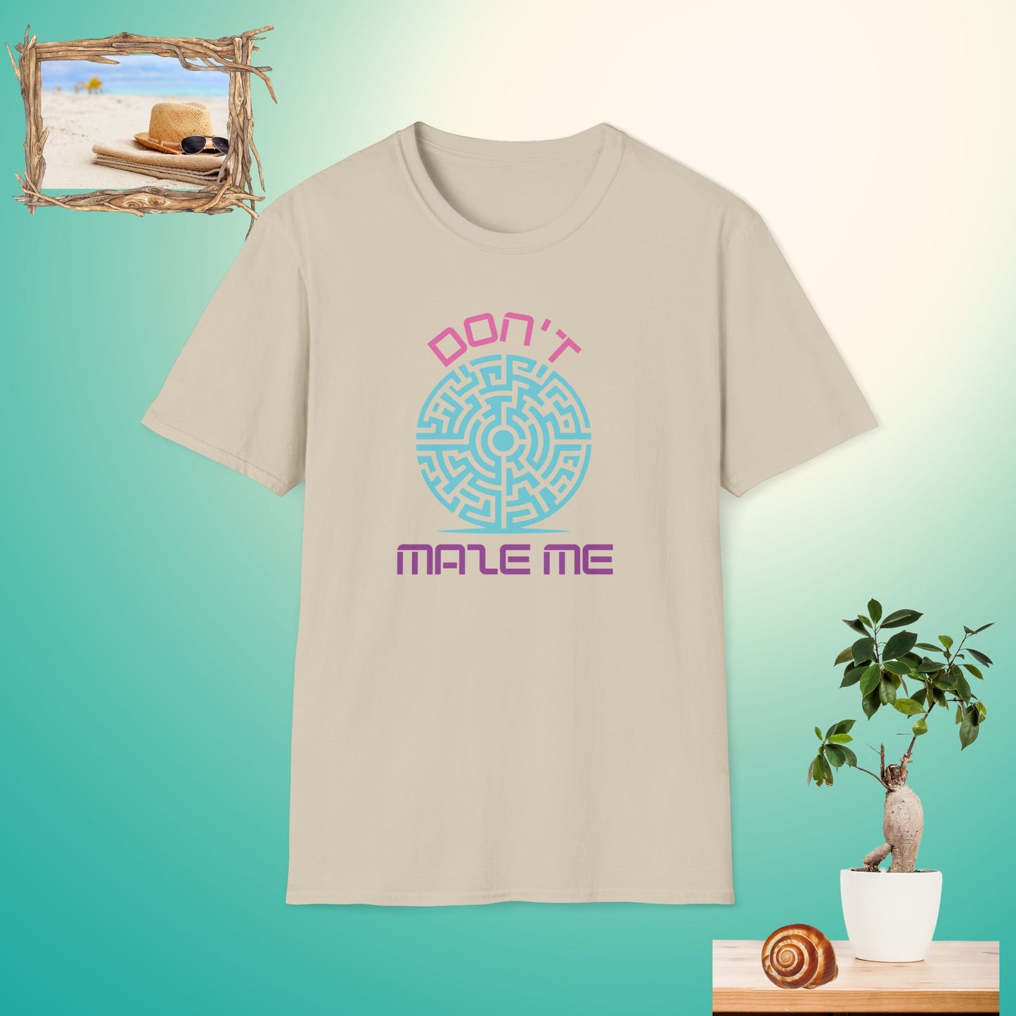 Don't Maze Me Unisex Softstyle T-Shirt - Fun Graphic Tee for Puzzle Lovers