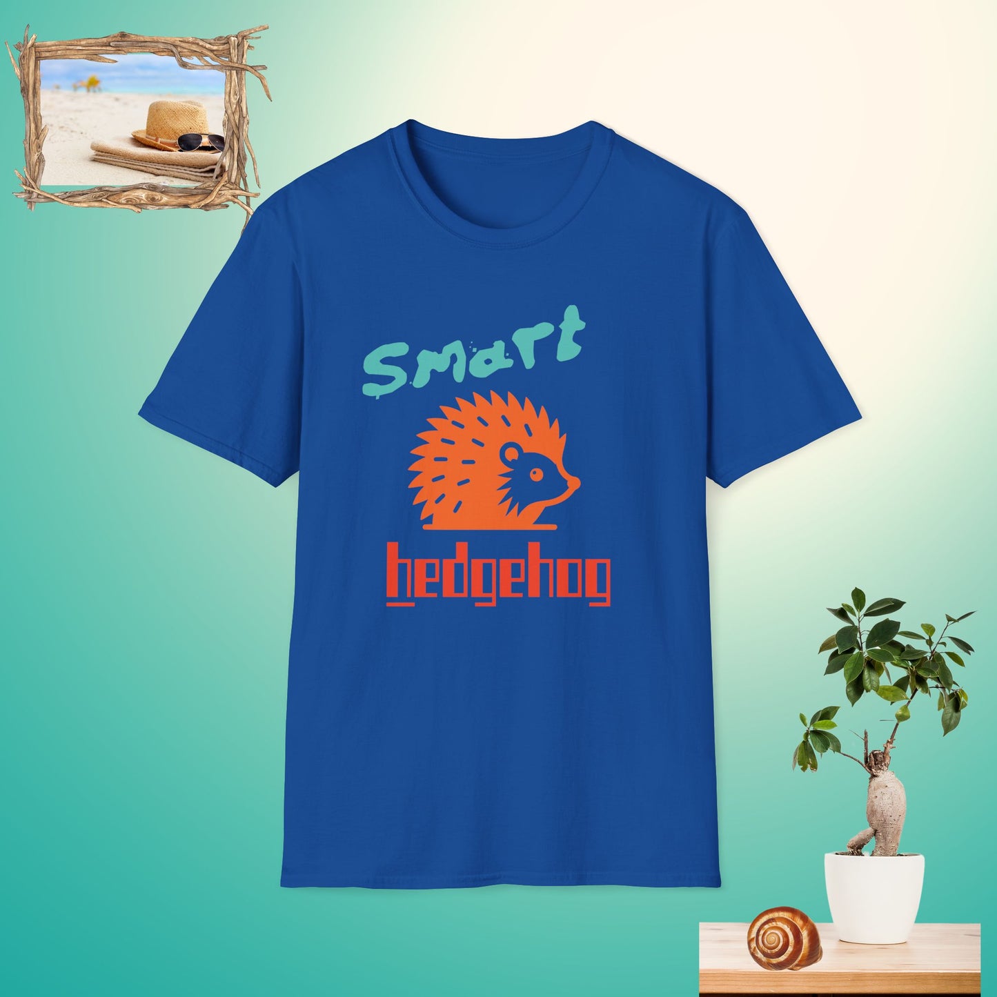 Smart Hedgehog Unisex Softstyle T-Shirt