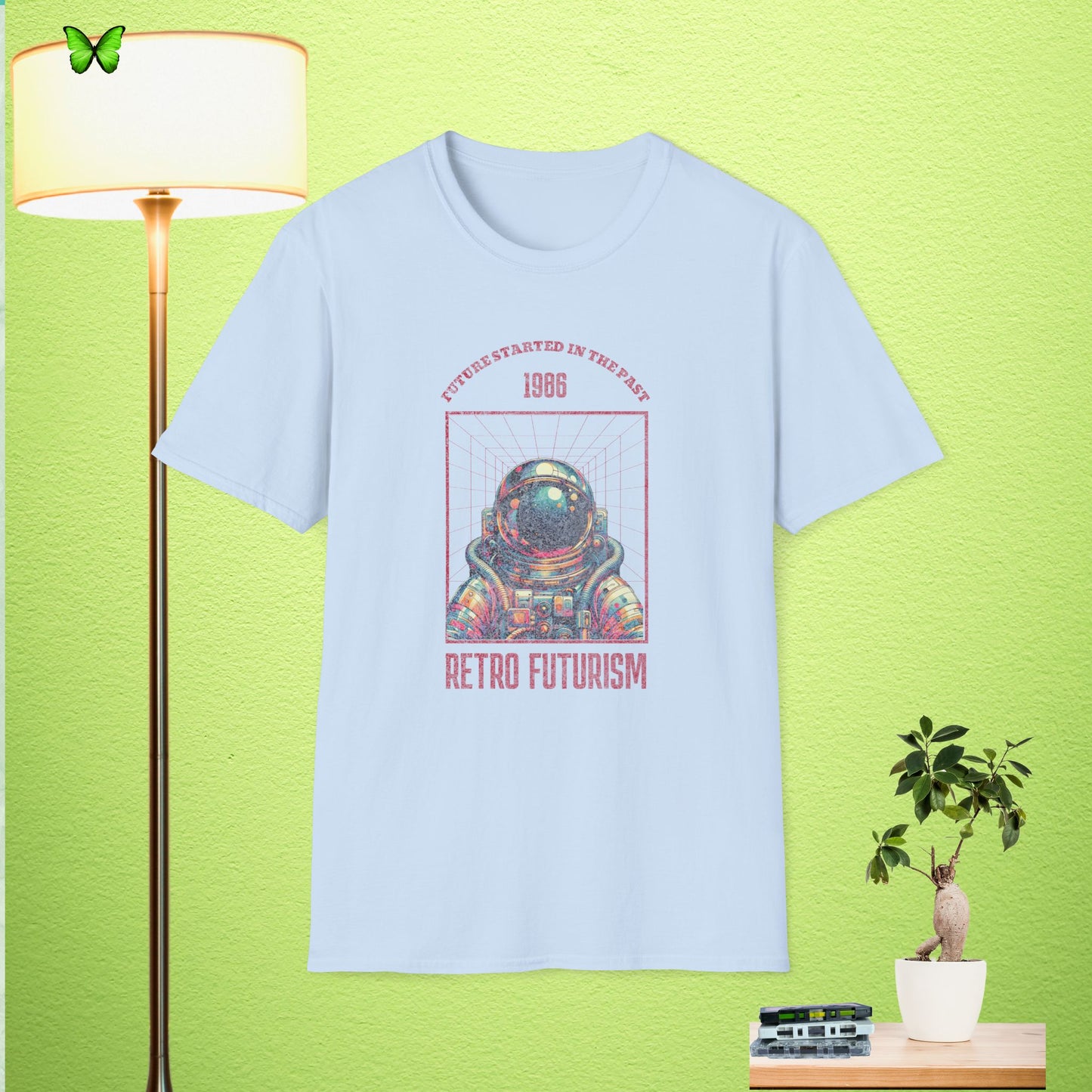 Retro Futurism Astronaut Unisex Softstyle T-Shirt