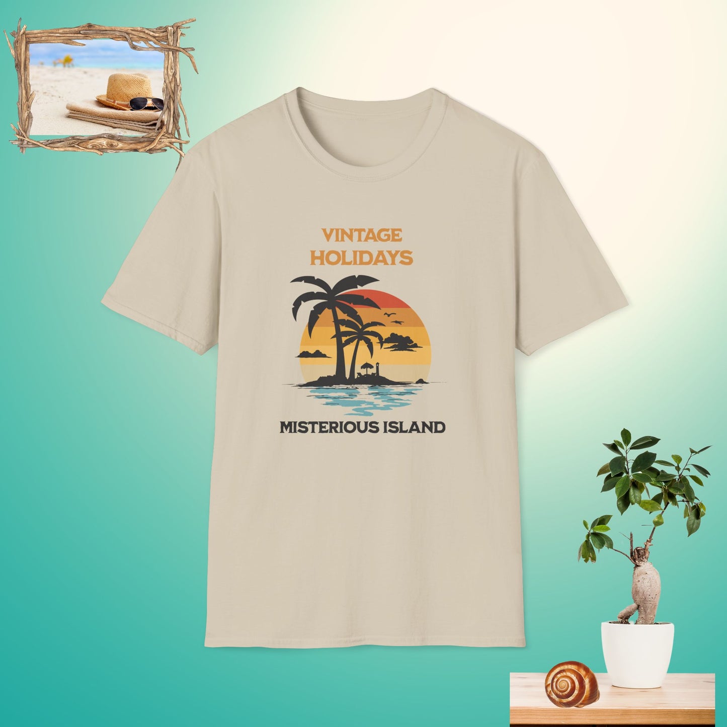 Vintage Holidays Mysterious Island Unisex Softstyle T-Shirt