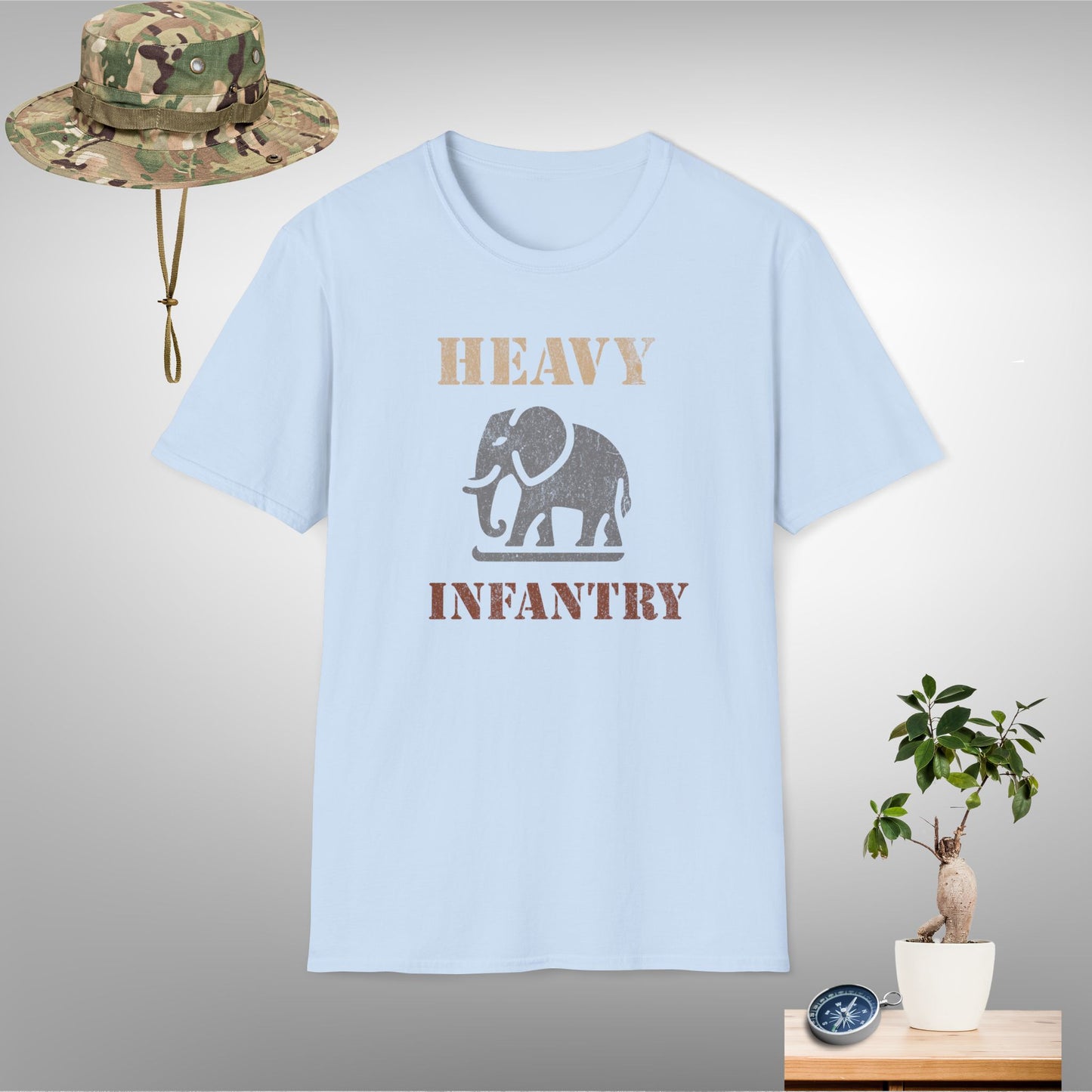 Heavy Infantry Elephant Unisex Softstyle T-Shirt