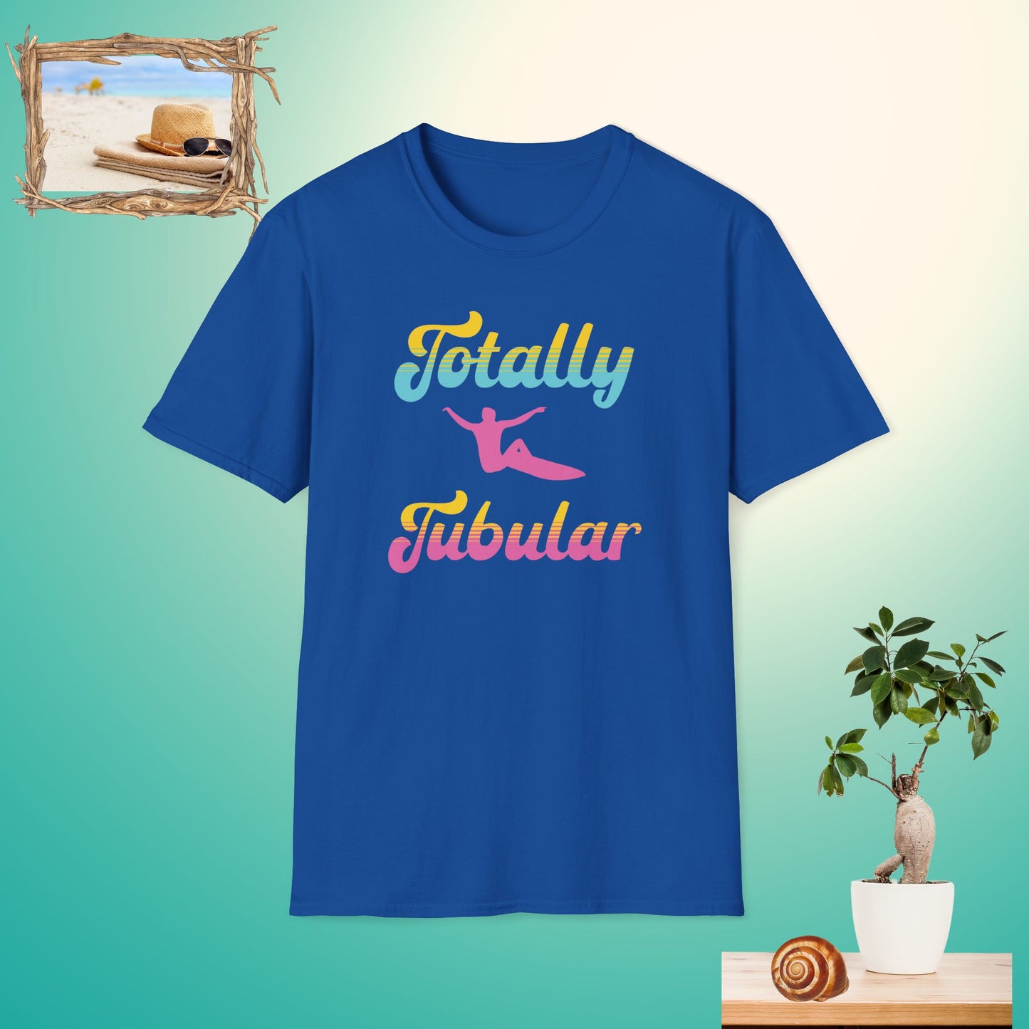 Retro Totally Tubular Unisex Softstyle T-Shirt