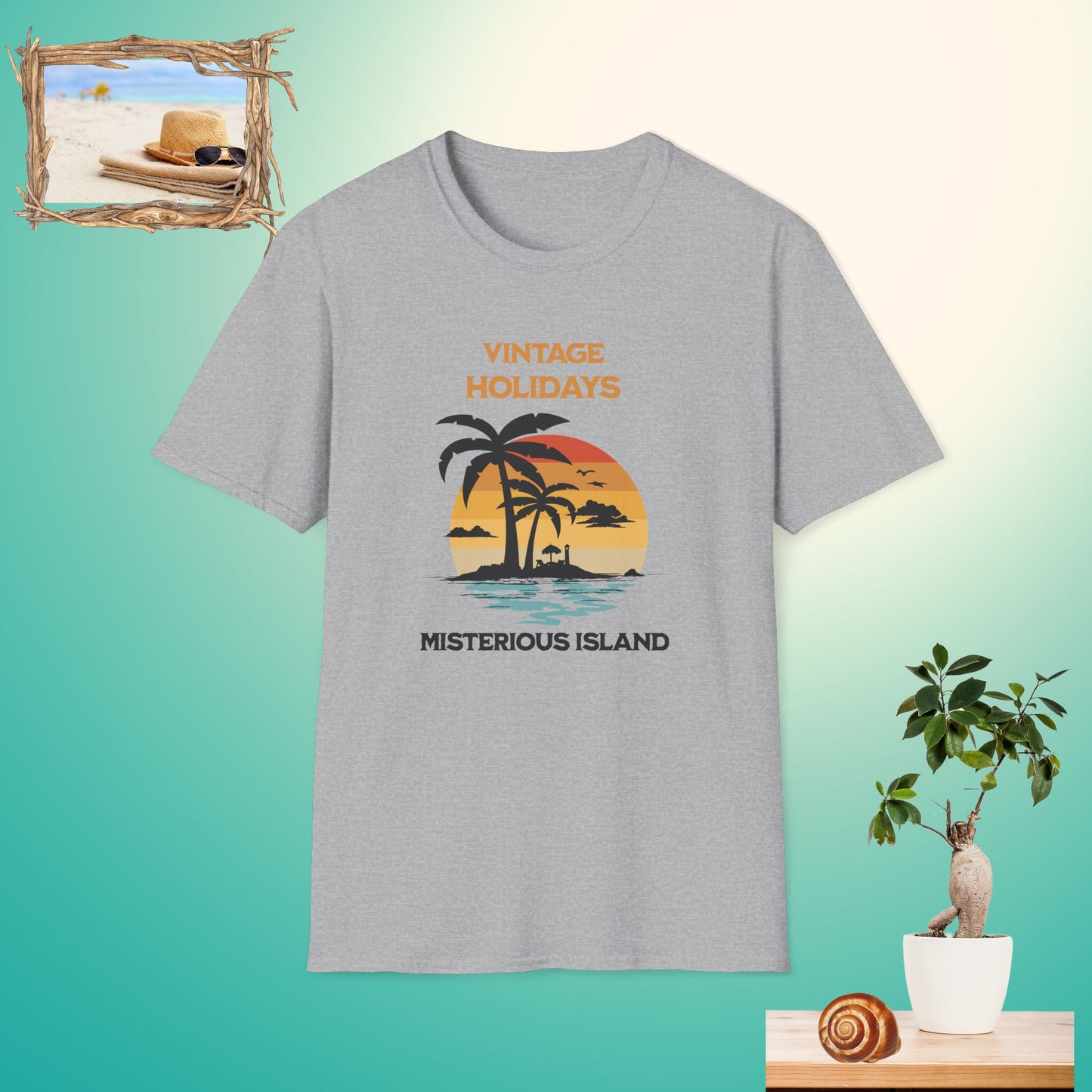 Vintage Holidays Mysterious Island Unisex Softstyle T-Shirt